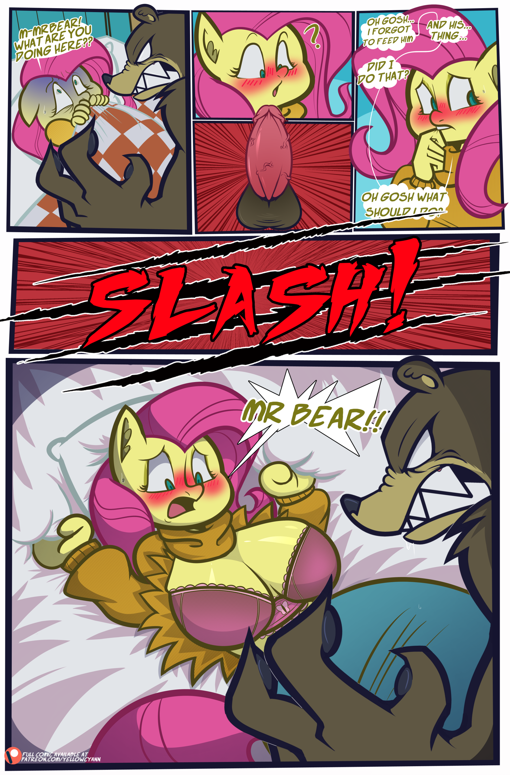 Fluttershy's Overtime porn comic picture 5