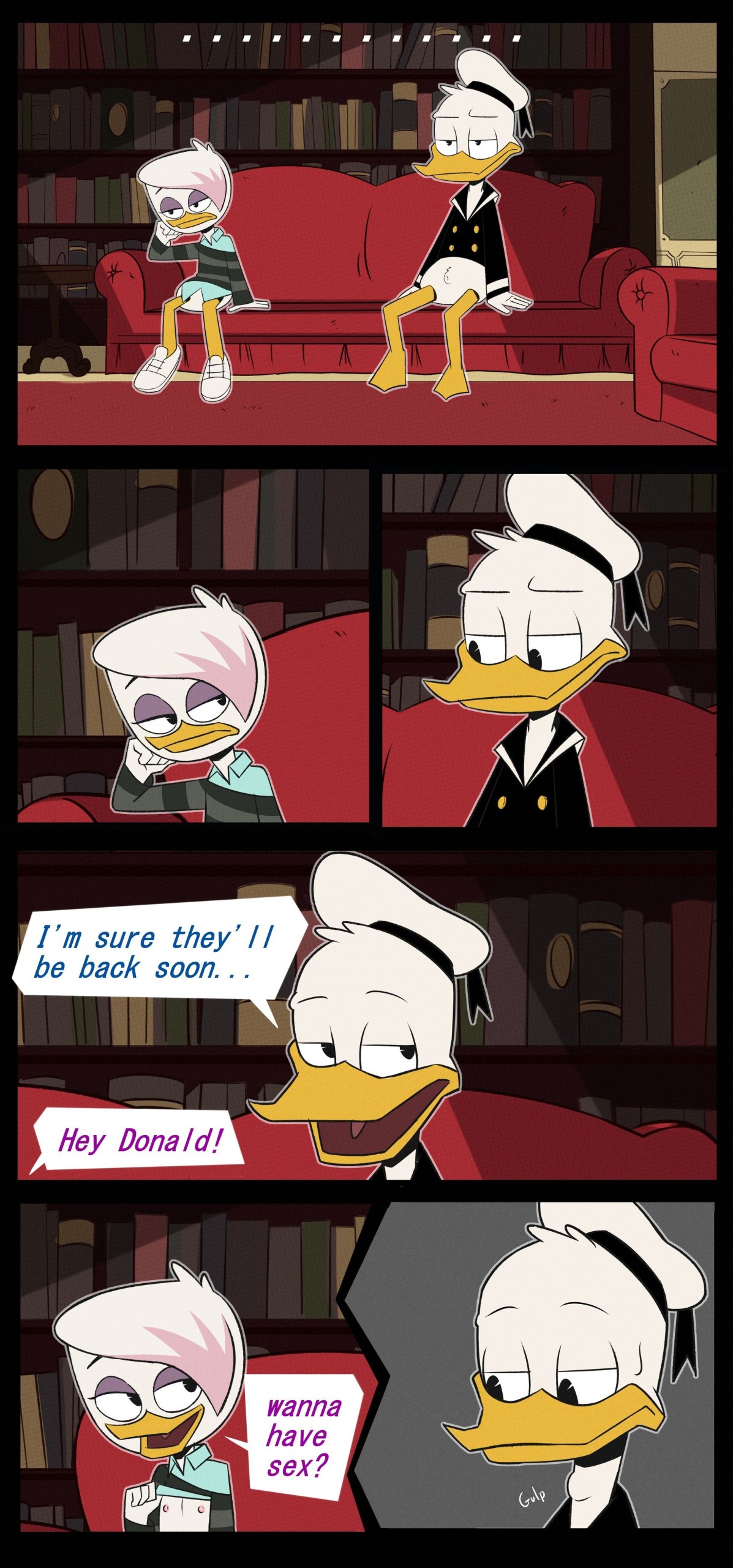 Bored Donald and Lena Lena porn comic picture 1