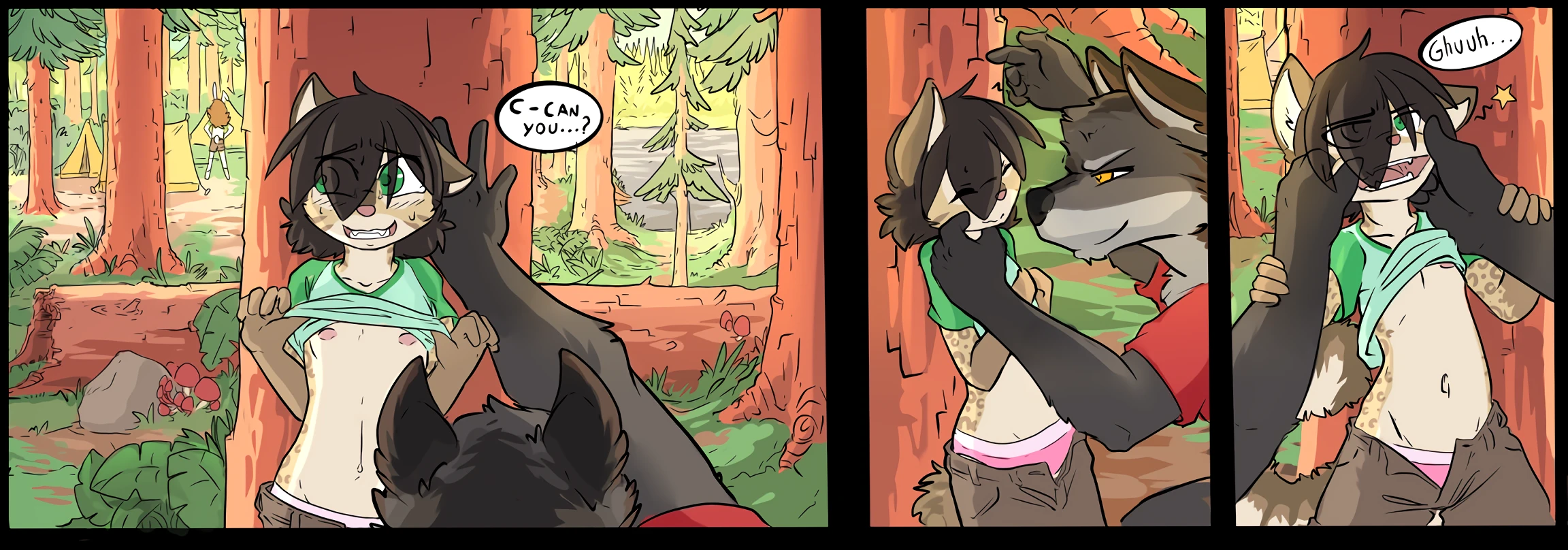Camping porn comic picture 1