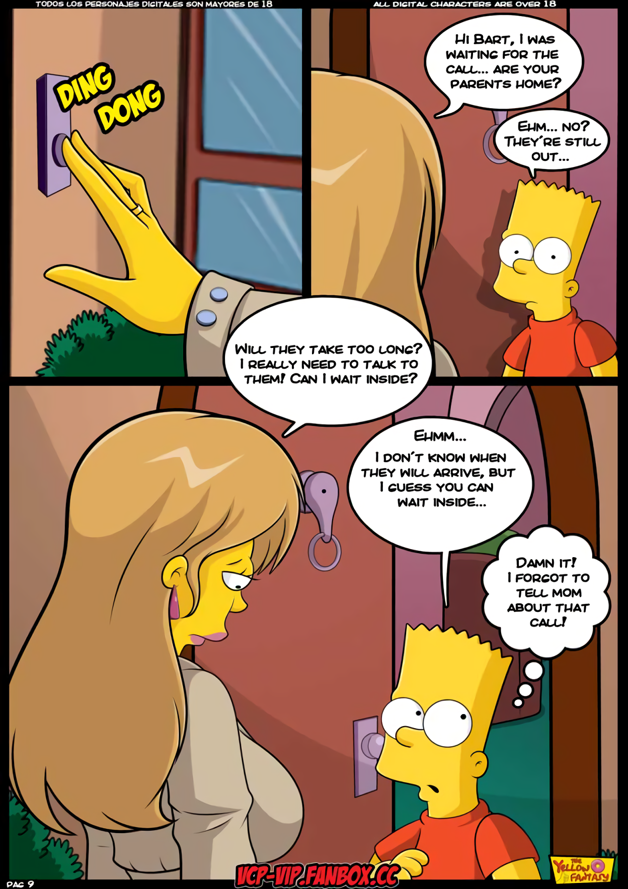 The Yellow Fantasy: Babysitting without Babysitting porn comic picture 10