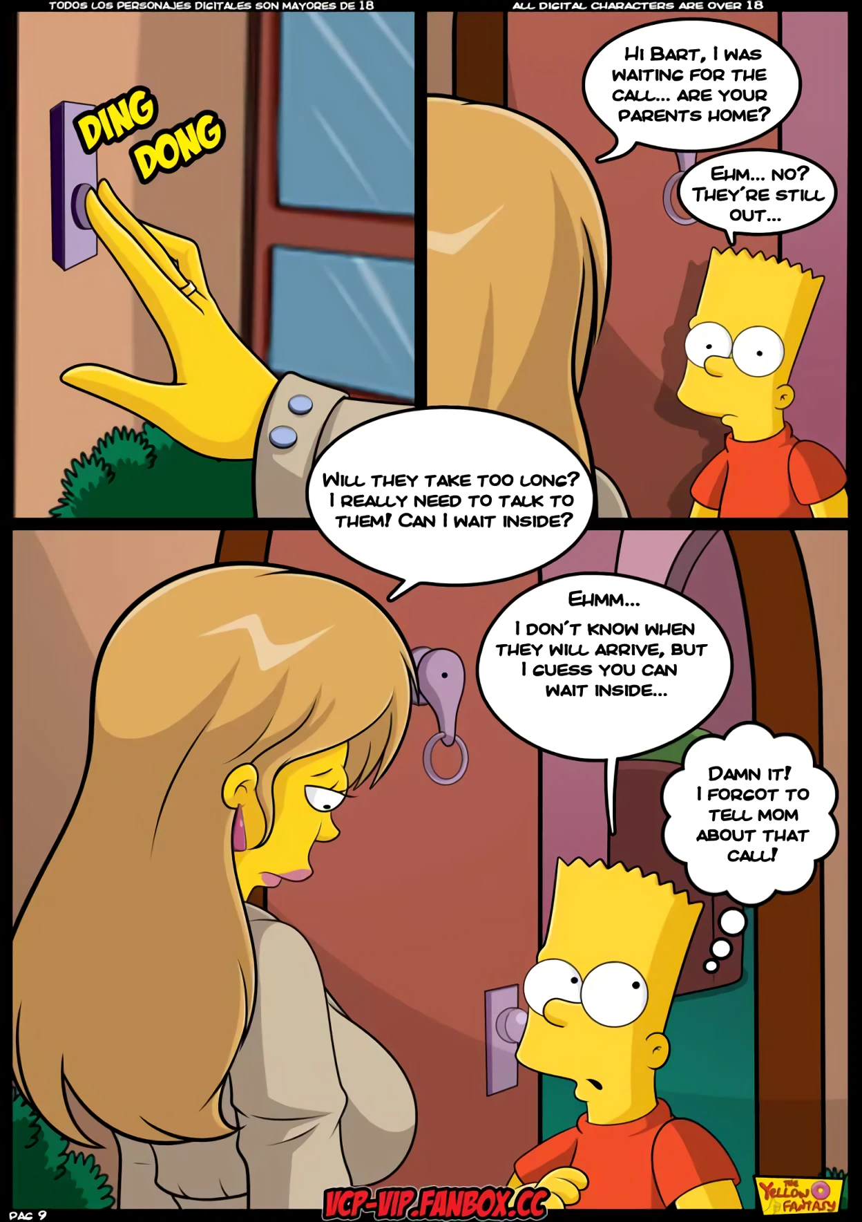 The Yellow Fantasy: Babysitting without Babysitting porn comic picture 10