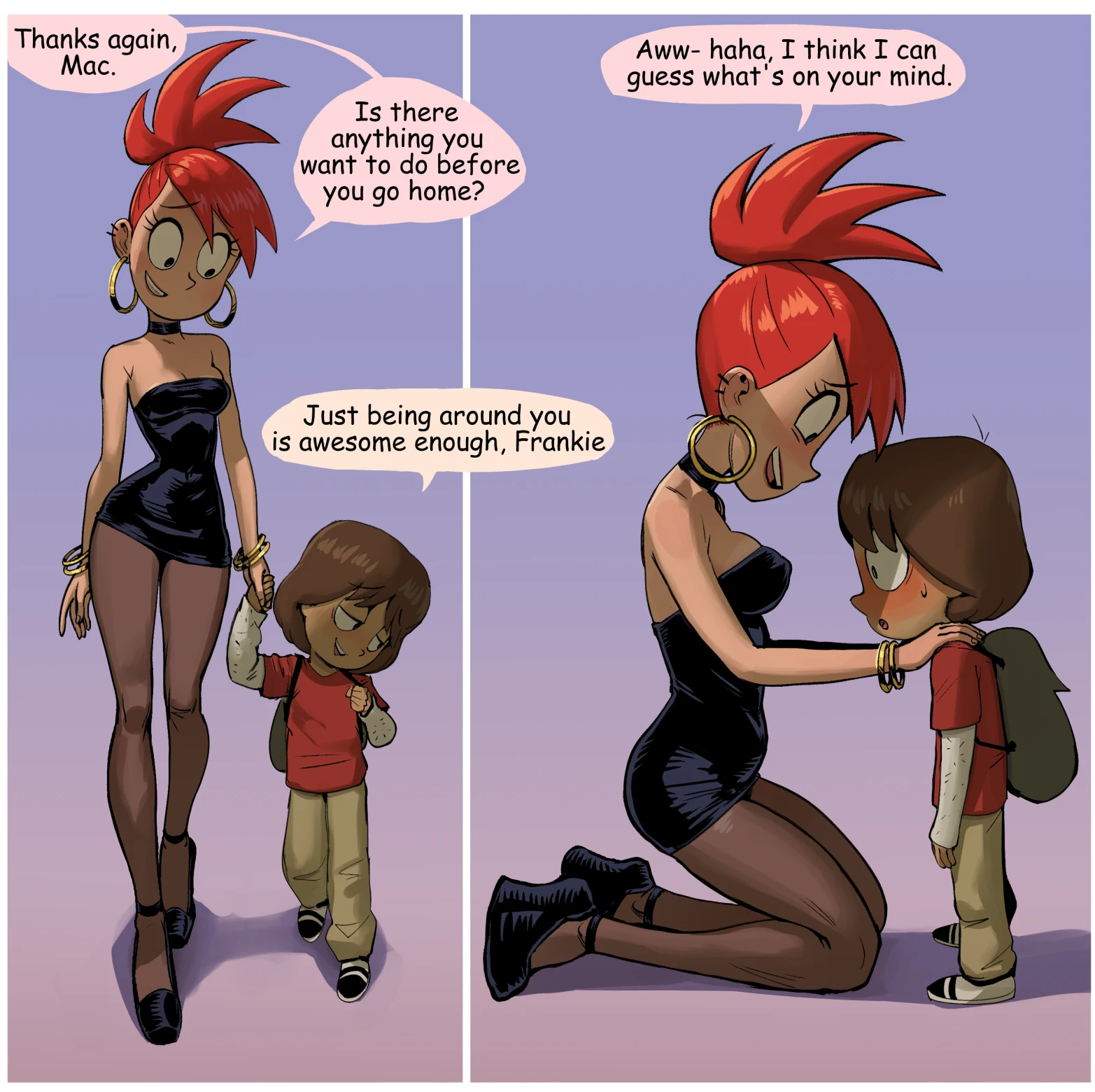 Frankie and Mac porn comic picture 1