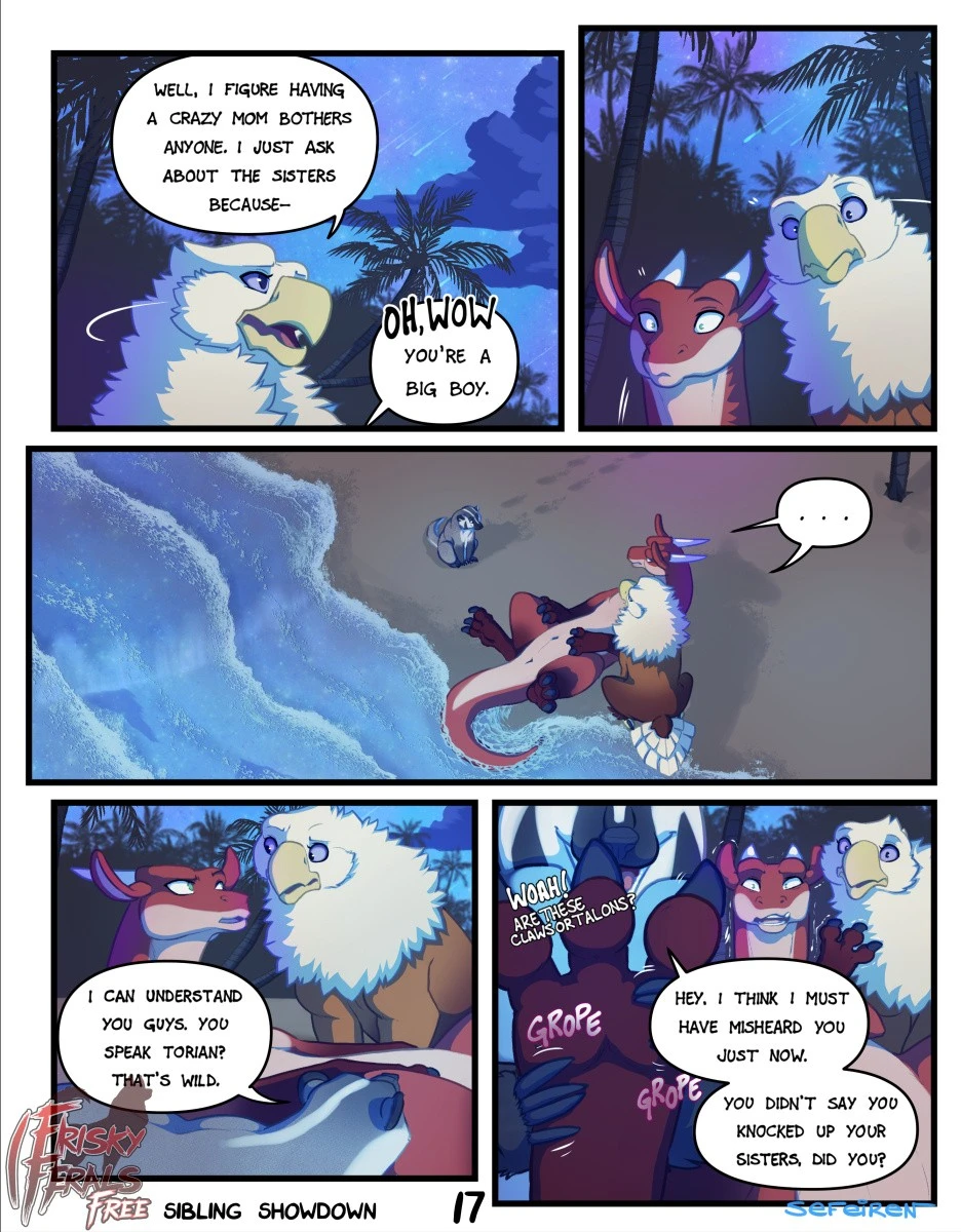 Frisky Ferals - Sibling Showdown porn comic picture 17