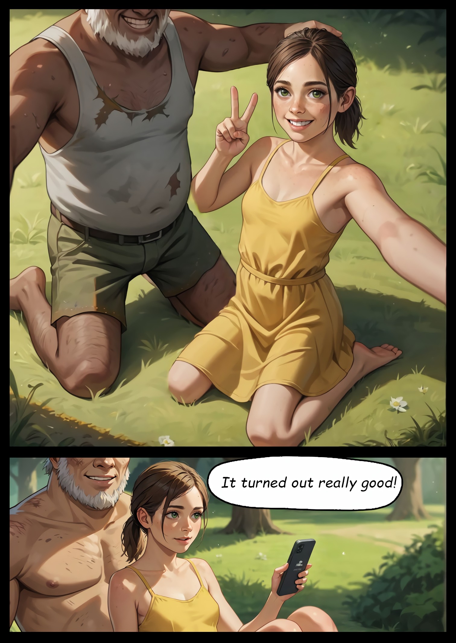 Ellie's Blind Date porn comic picture 12