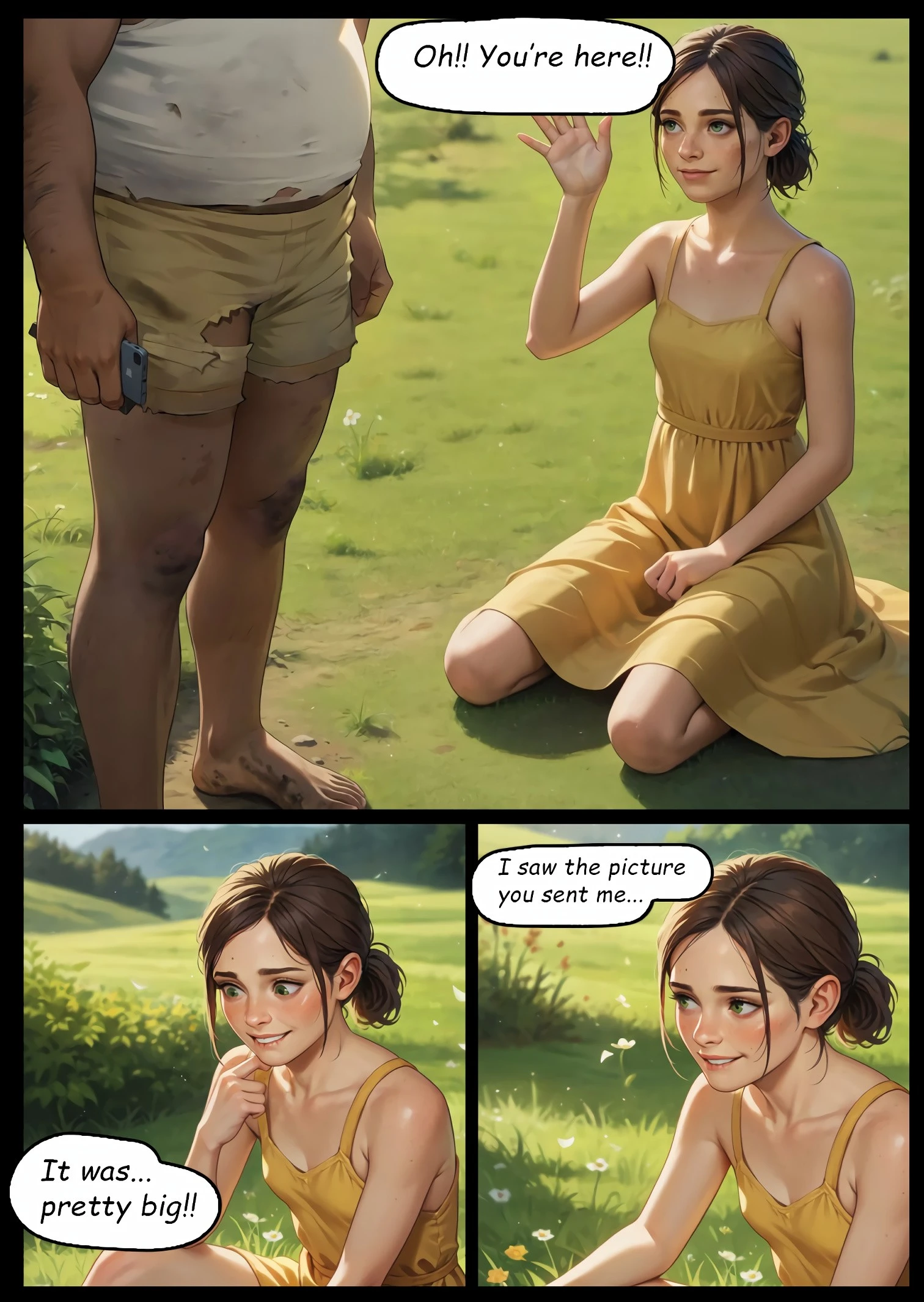 Ellie's Blind Date porn comic picture 9