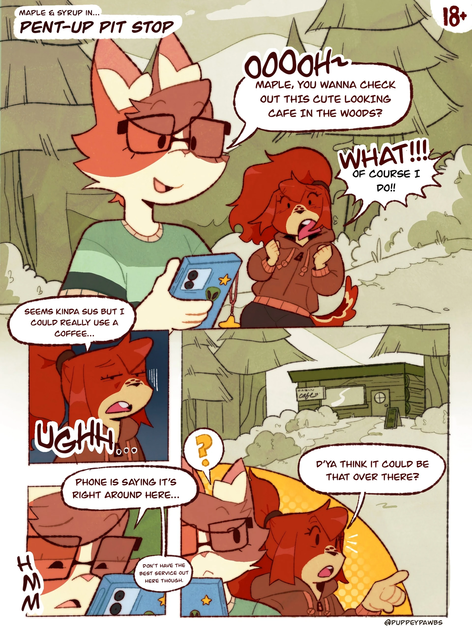 Maple and Syrup in Pent-Up Pit Stop porn comic picture 1