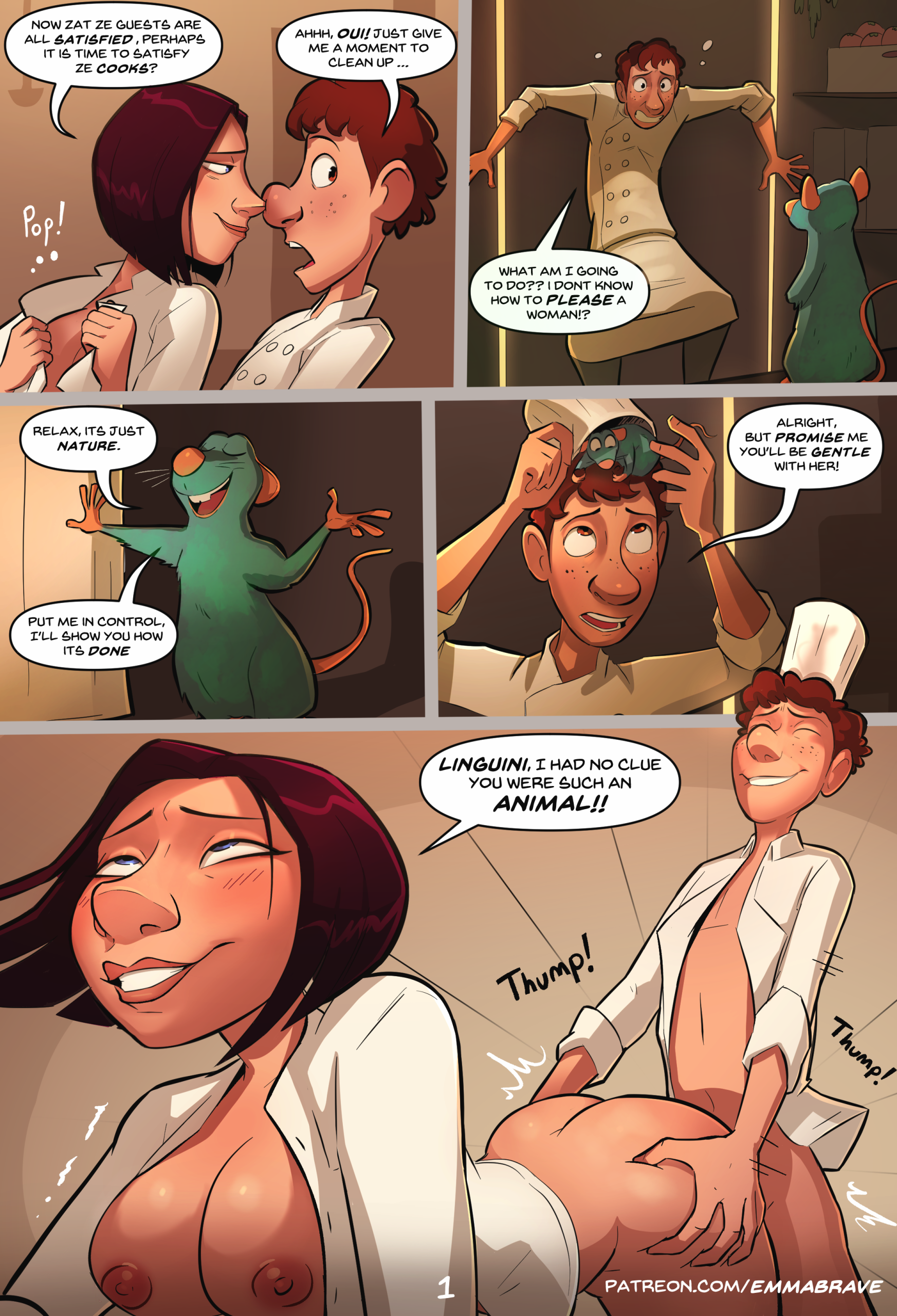 Ratatouille porn comic picture 1