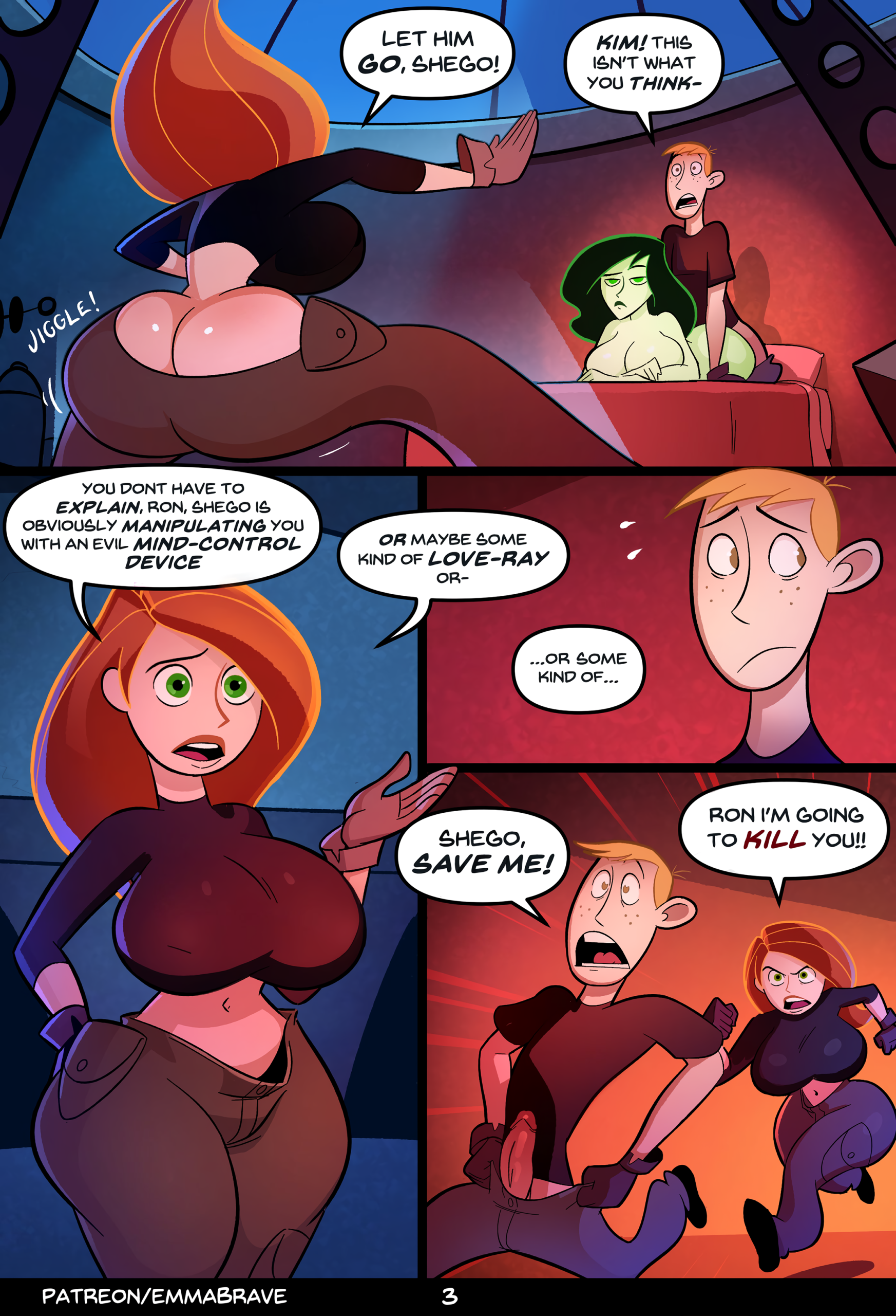 Ron and Shego porn comic picture 3