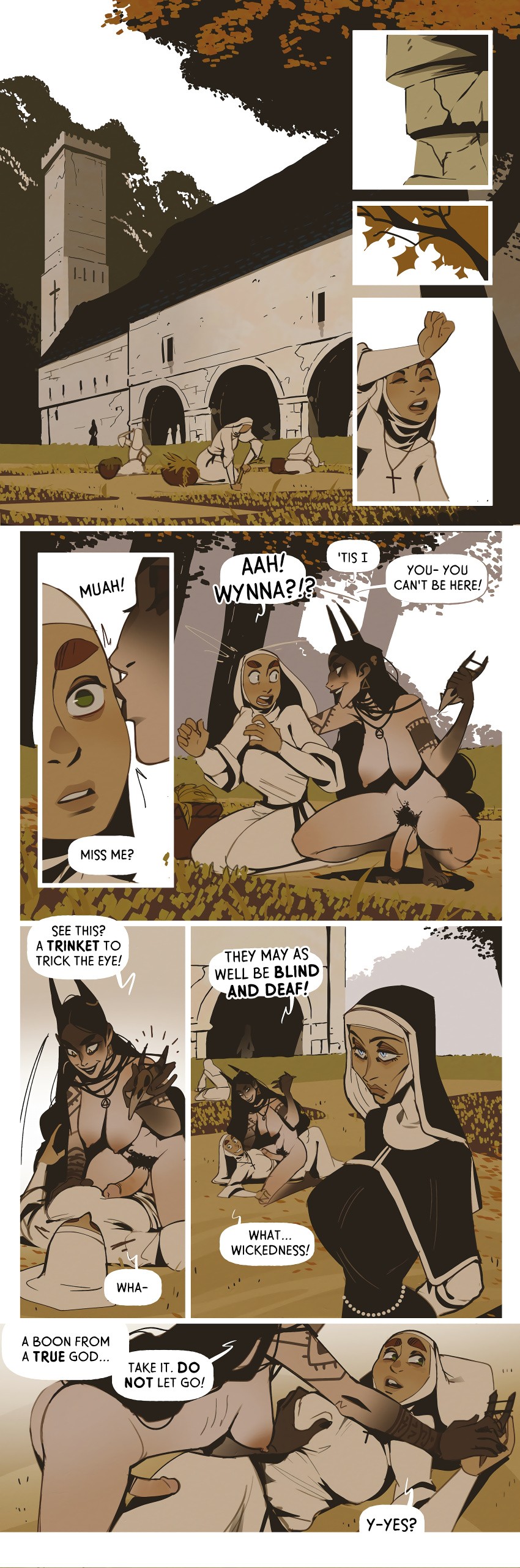 The Witch and the Nun porn comic picture 5