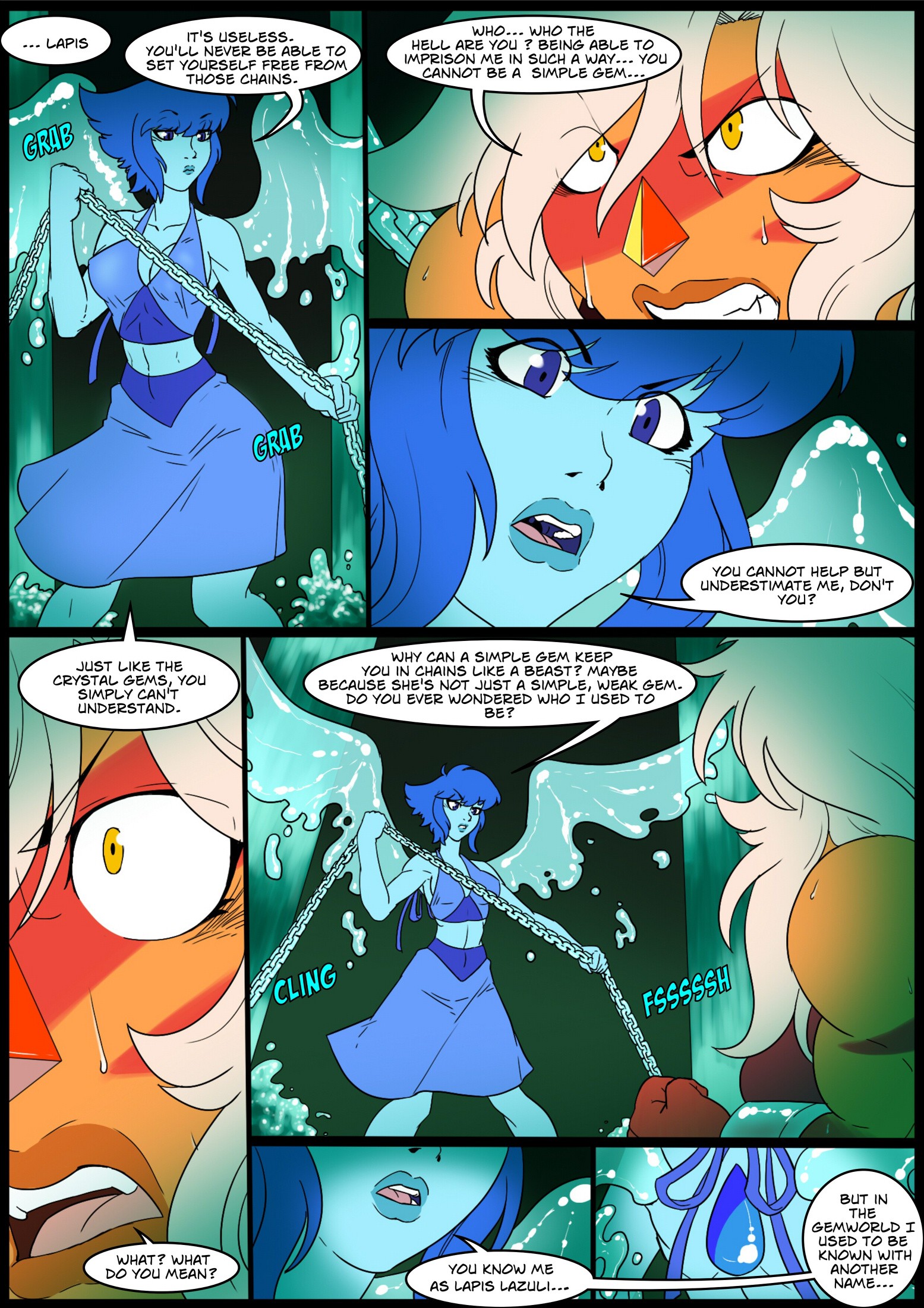 Waterfall porn comic picture 3