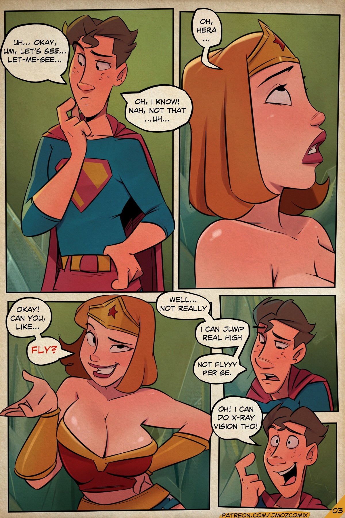 Wondermomma vs Superboy! porn comic picture 4