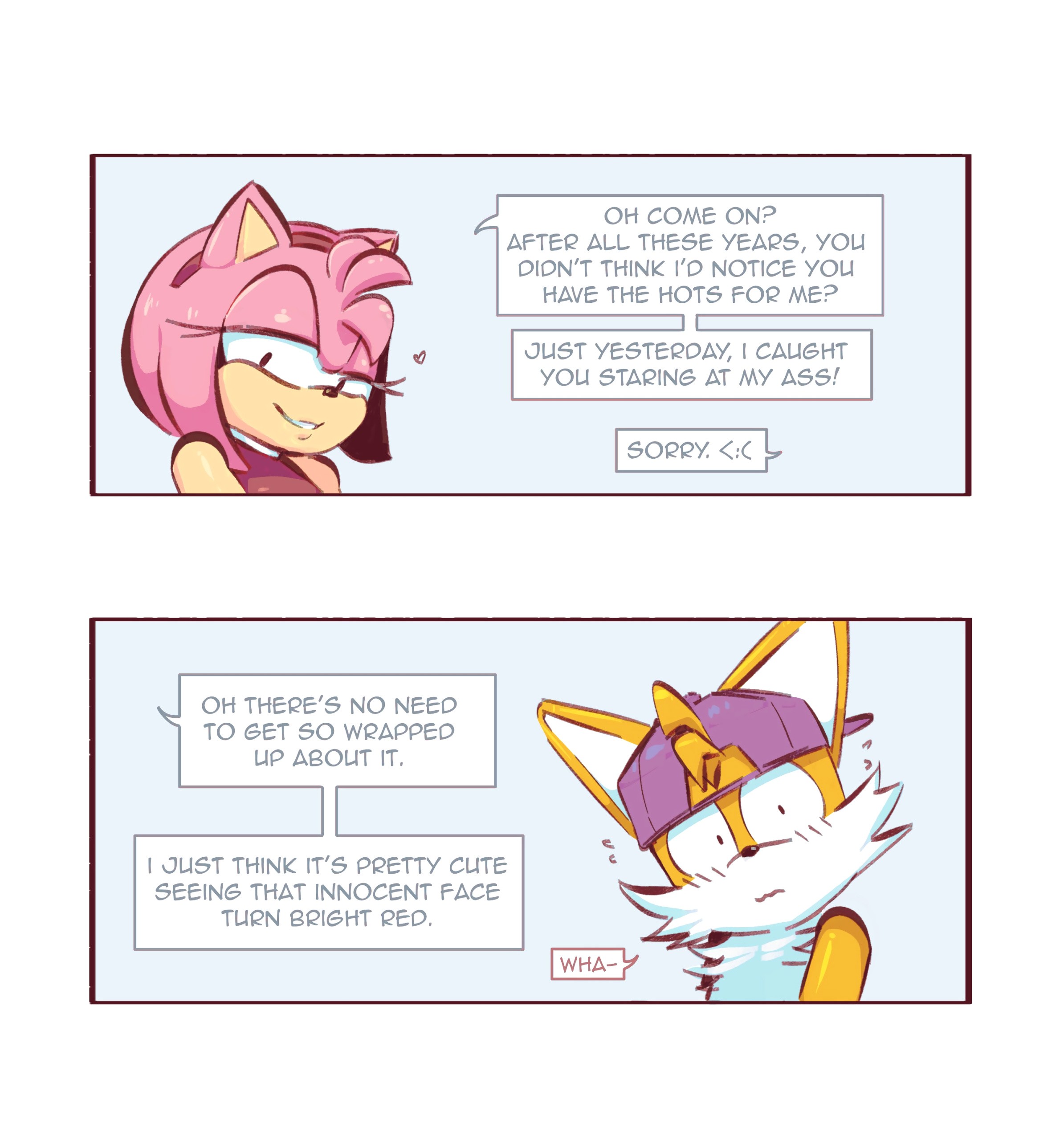 Amy Rose x Tails porn comic picture 2