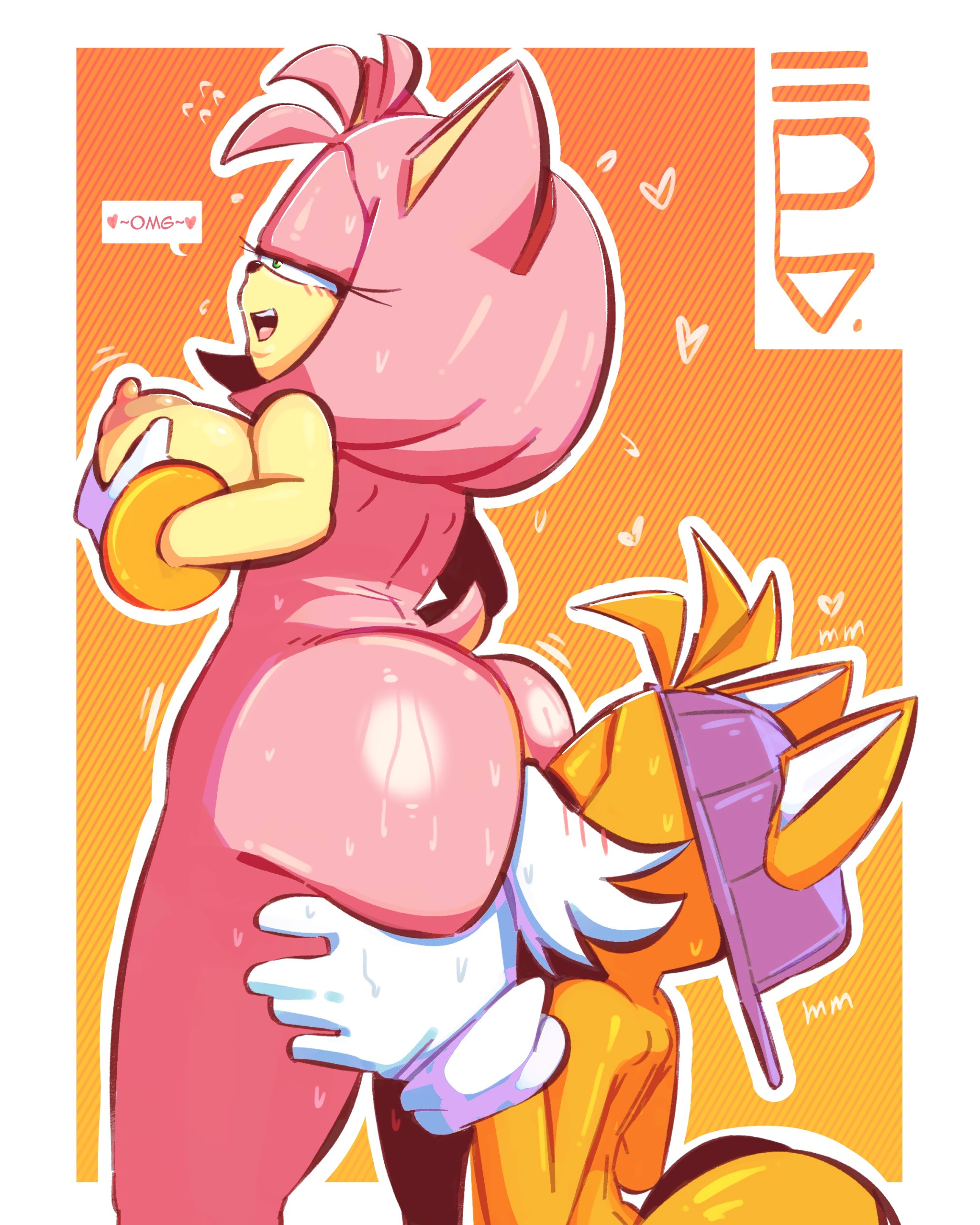 Amy Rose x Tails porn comic picture 5