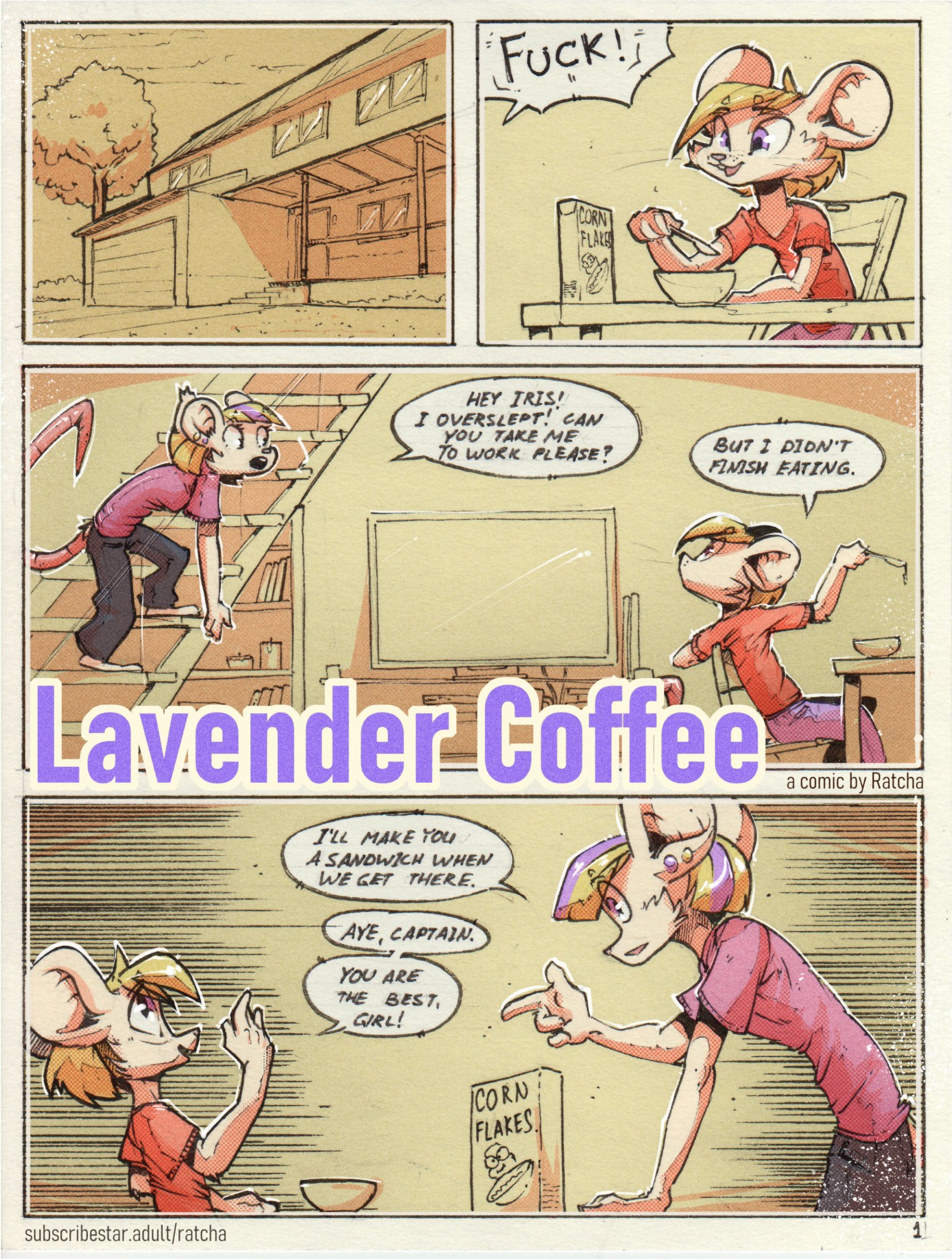 Lavender Coffee porn comic picture 1