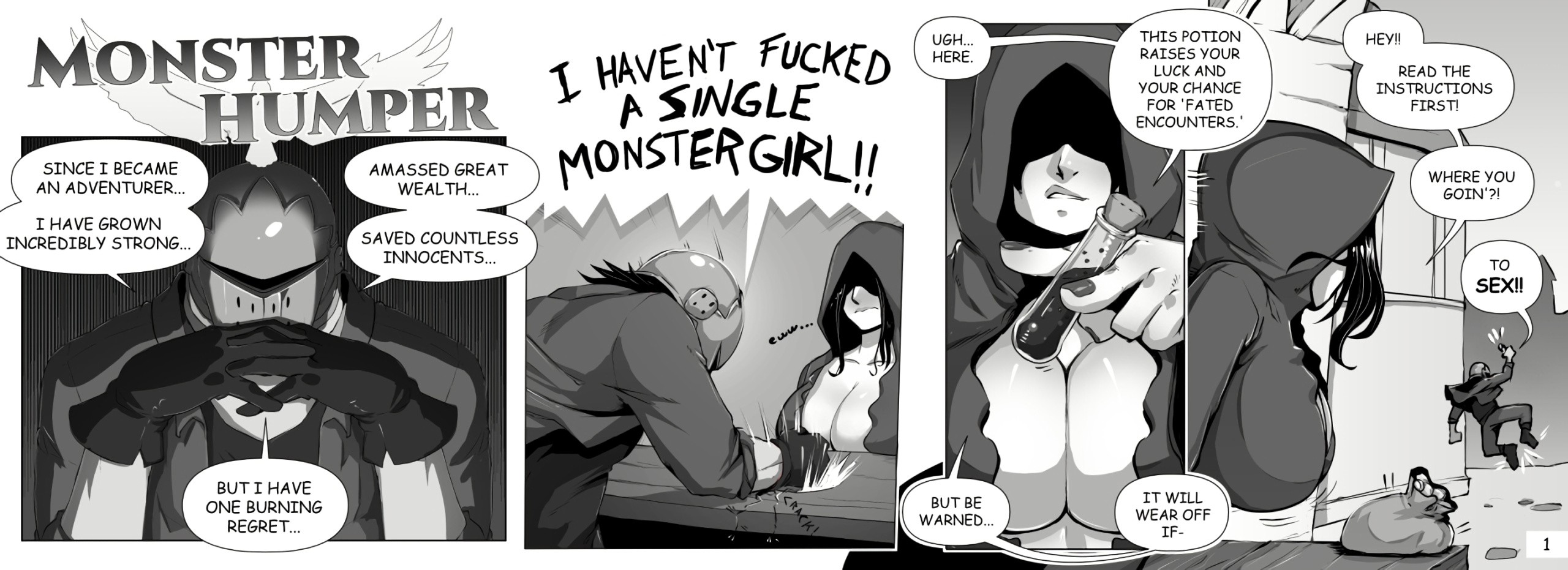 Monster Humper 1-3 porn comic picture 1