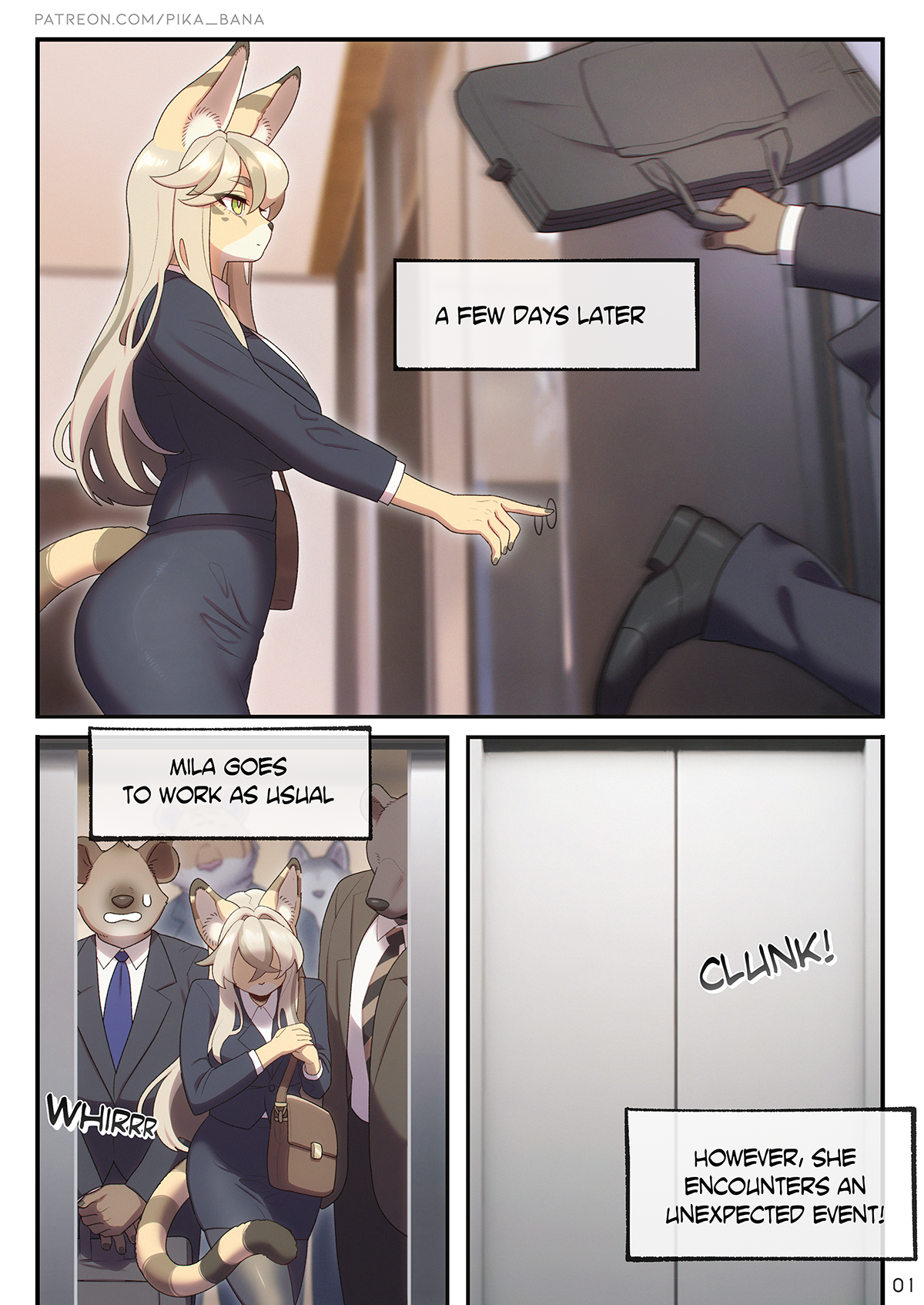 The SEXret Elevator porn comic picture 1