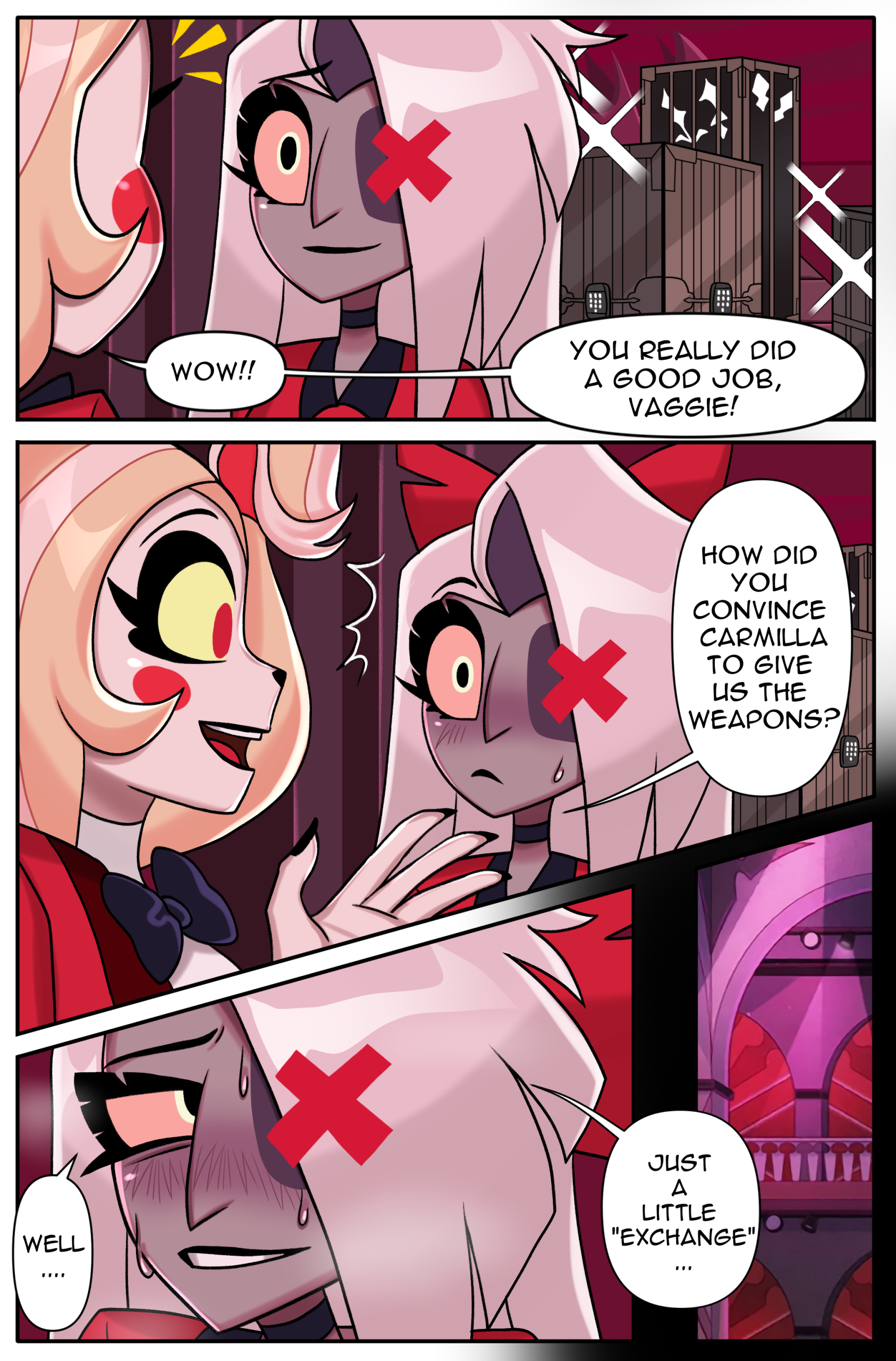 Vaggie x Carmilla porn comic picture 1