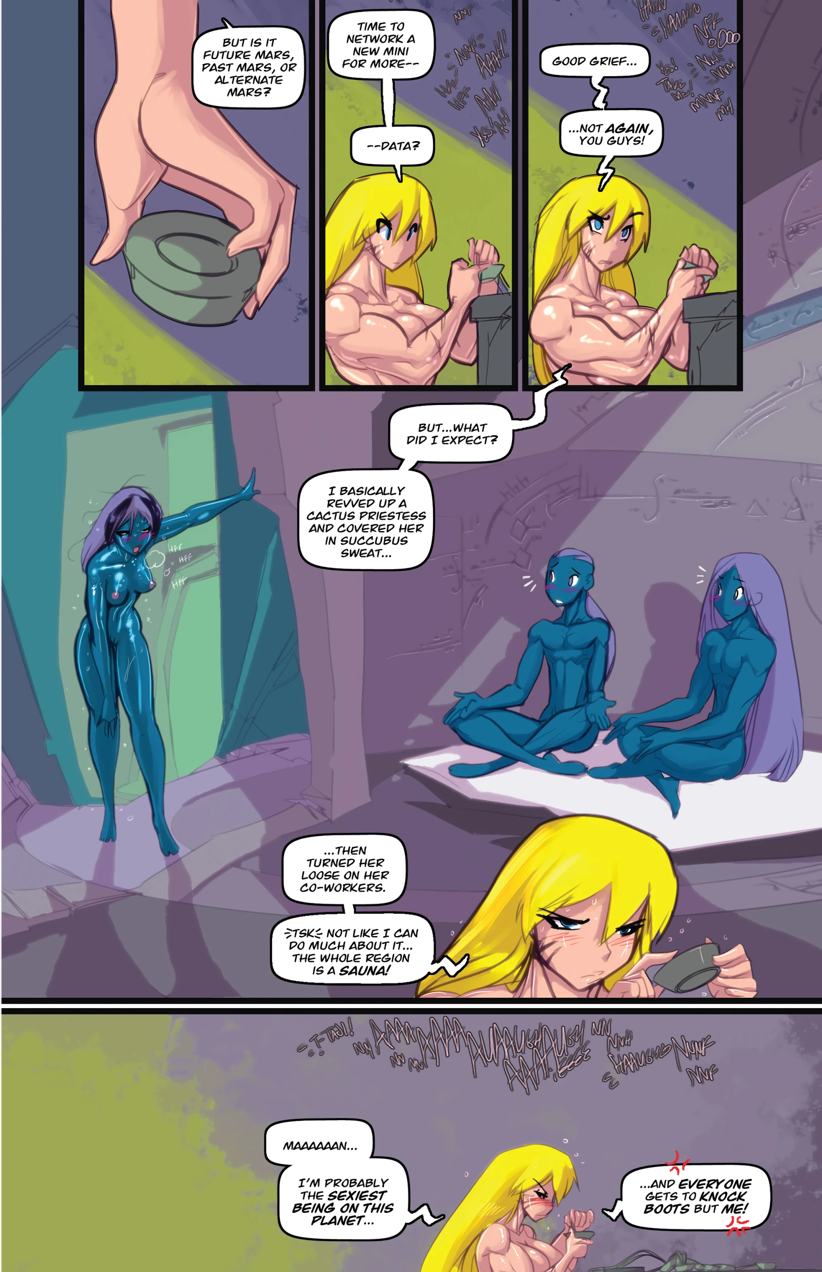 Gina Diggers: Warnerd of Mars porn comic picture 23