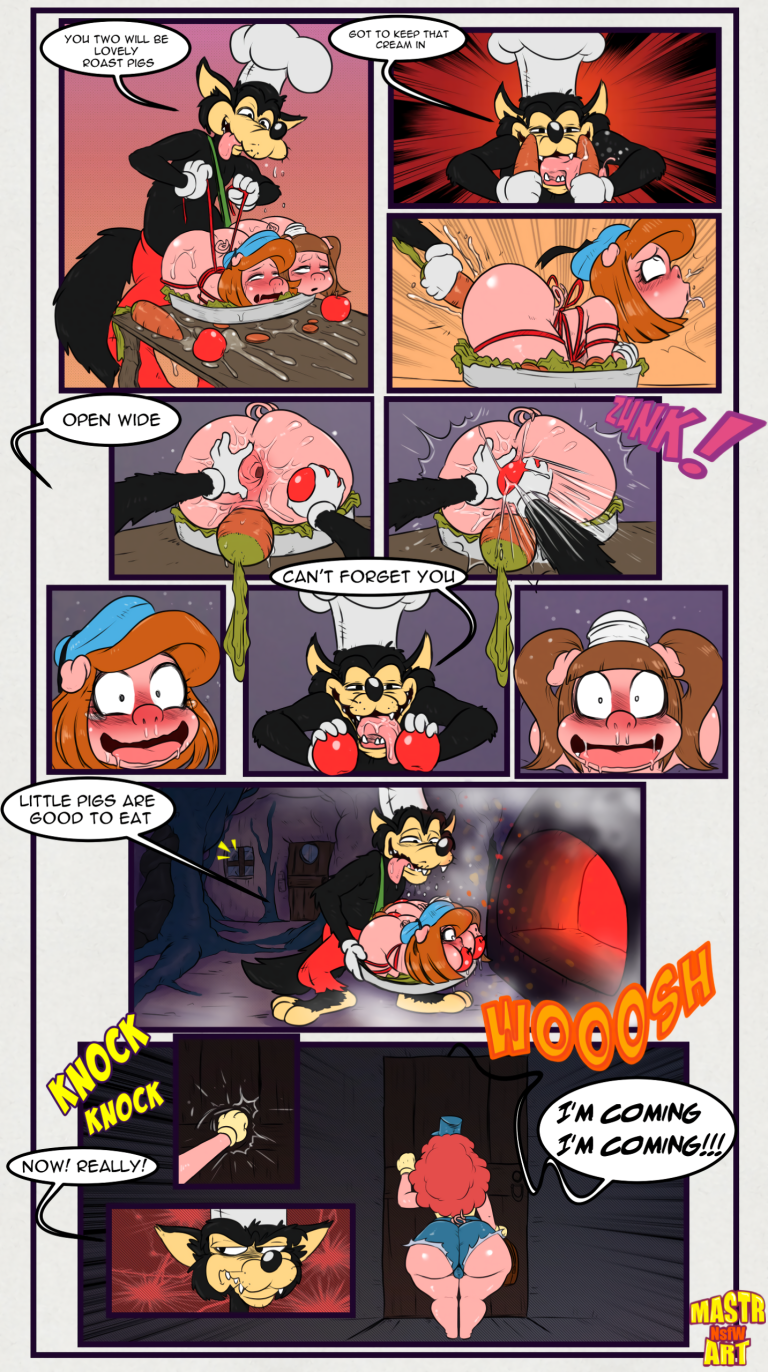 The three short stack pigs porn comic picture 7
