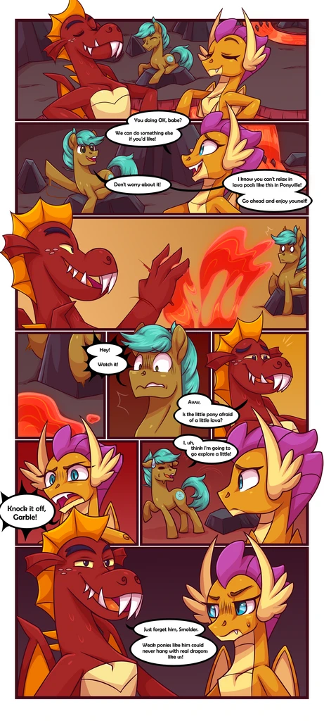 Smolder x OC Comic 3 - Porn Comics porn comic picture 2