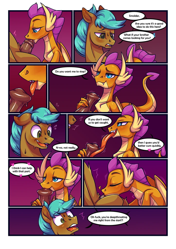 Smolder x OC Comic 3 - Porn Comics porn comic picture 4