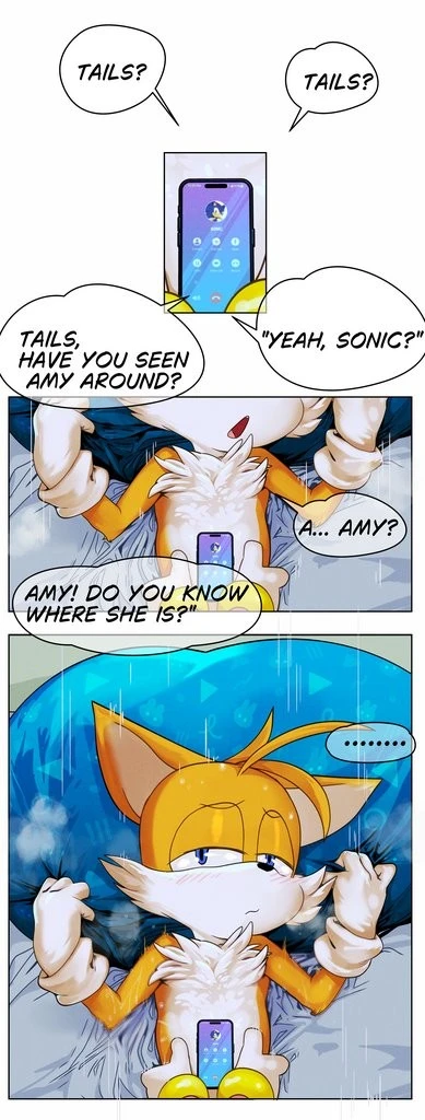 Amy Rose + Tails porn comic picture 1