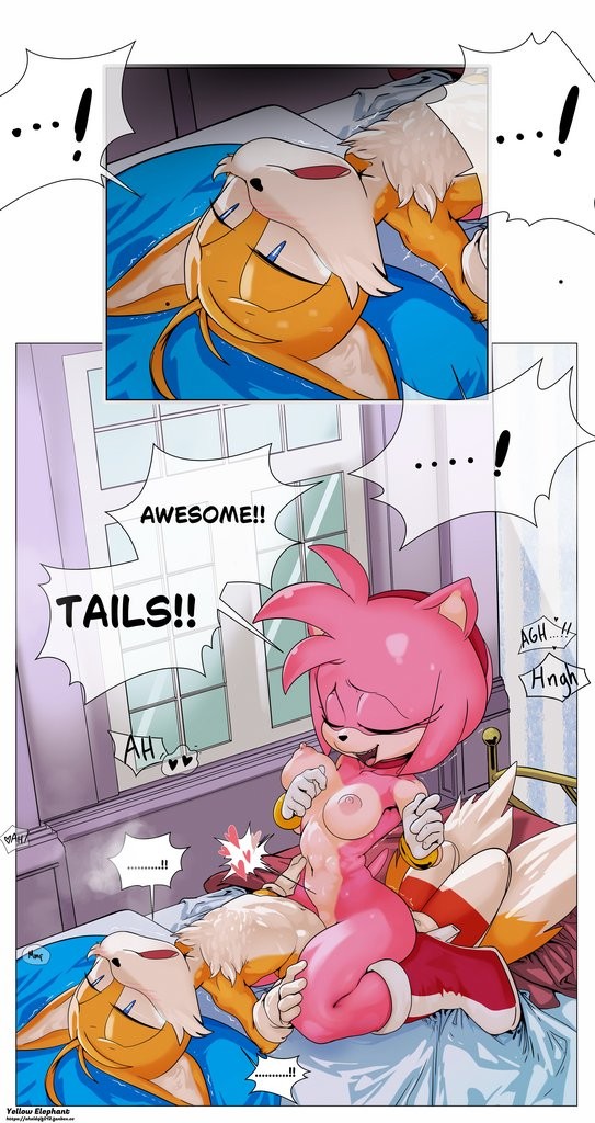 Amy Rose + Tails porn comic picture 7