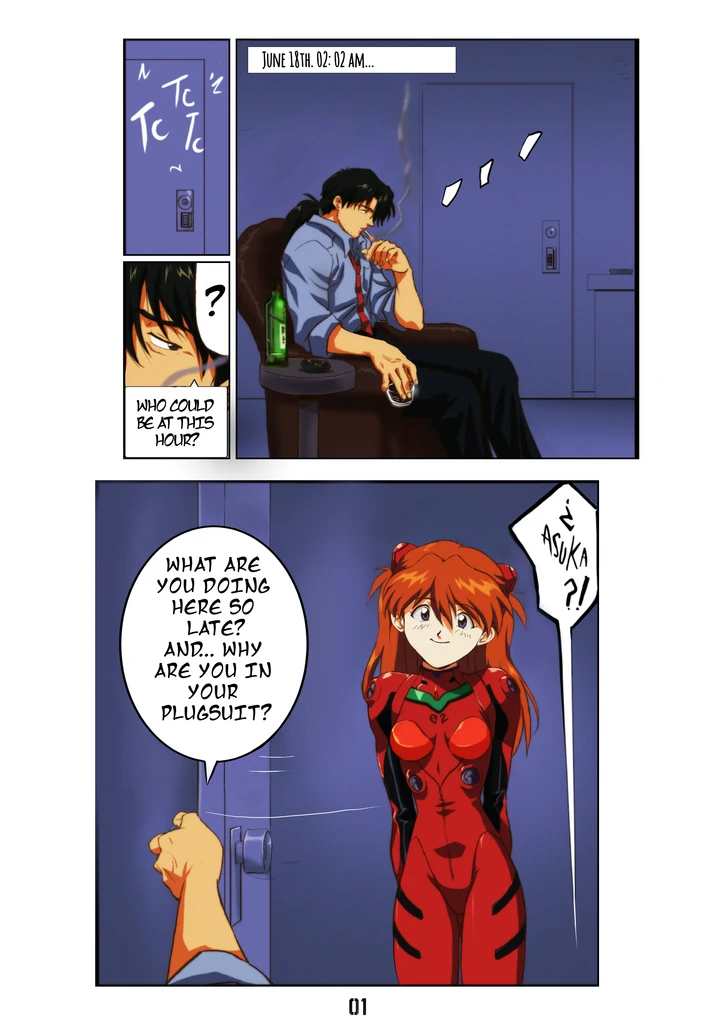 Asuka x Kaji porn comic picture 2
