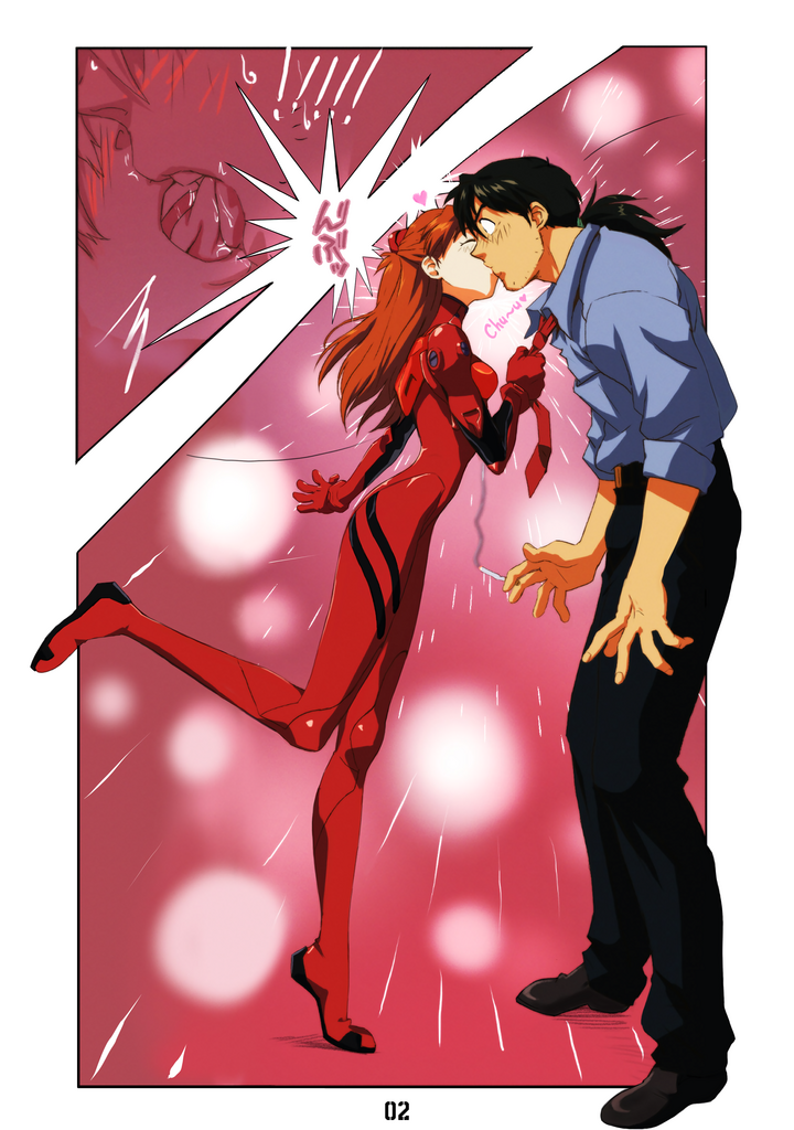 Asuka x Kaji porn comic picture 3
