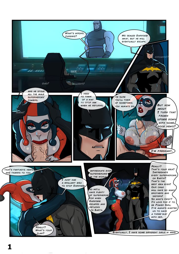 Batman impregnates the DC universe porn comic picture 2