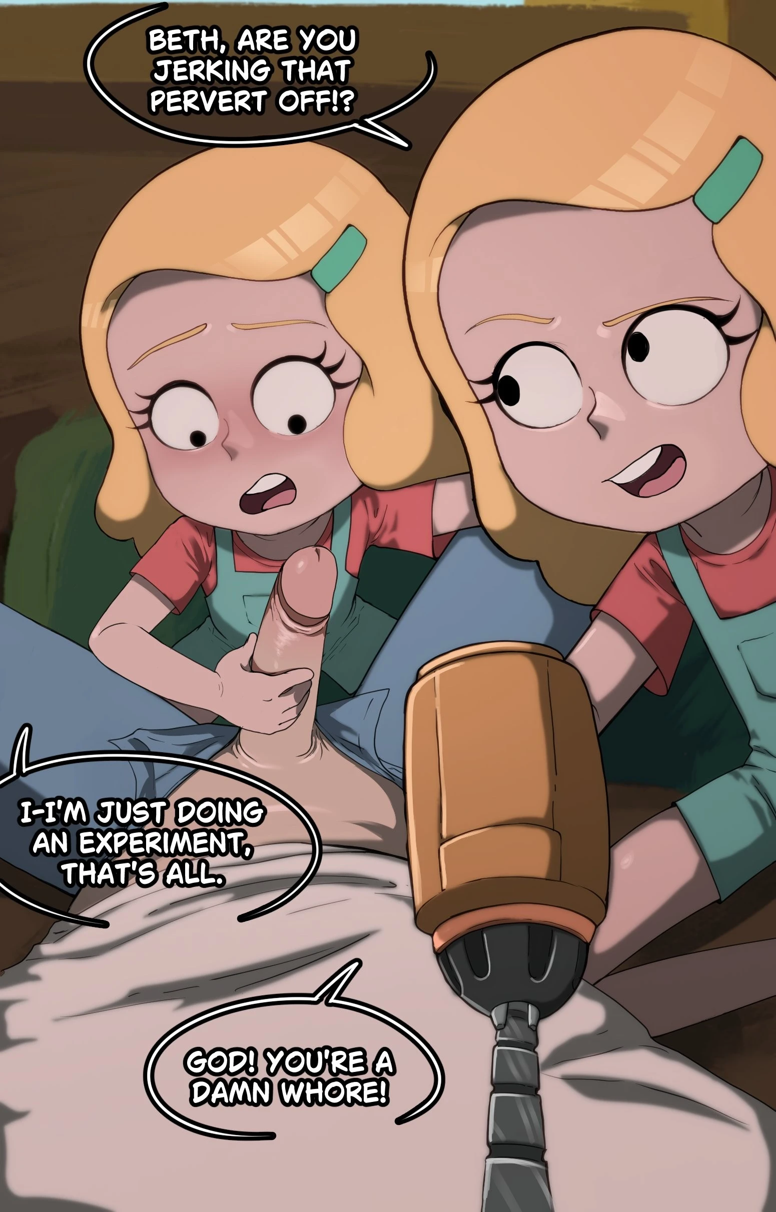 Double Beth porn comic picture 9