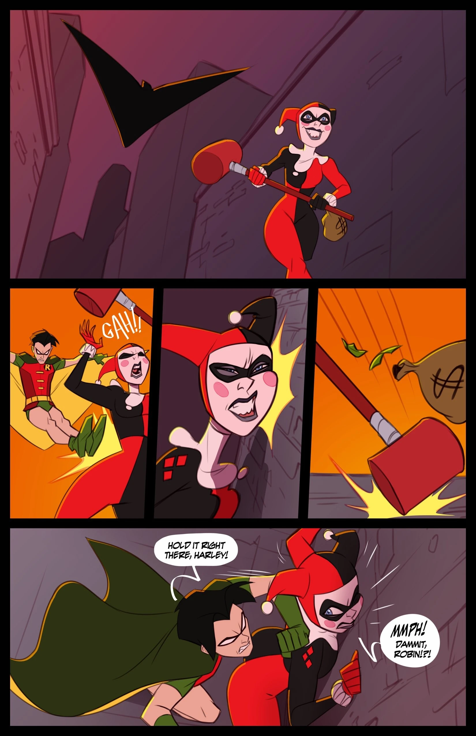 Harley Quinn & Jason Todd porn comic picture 1