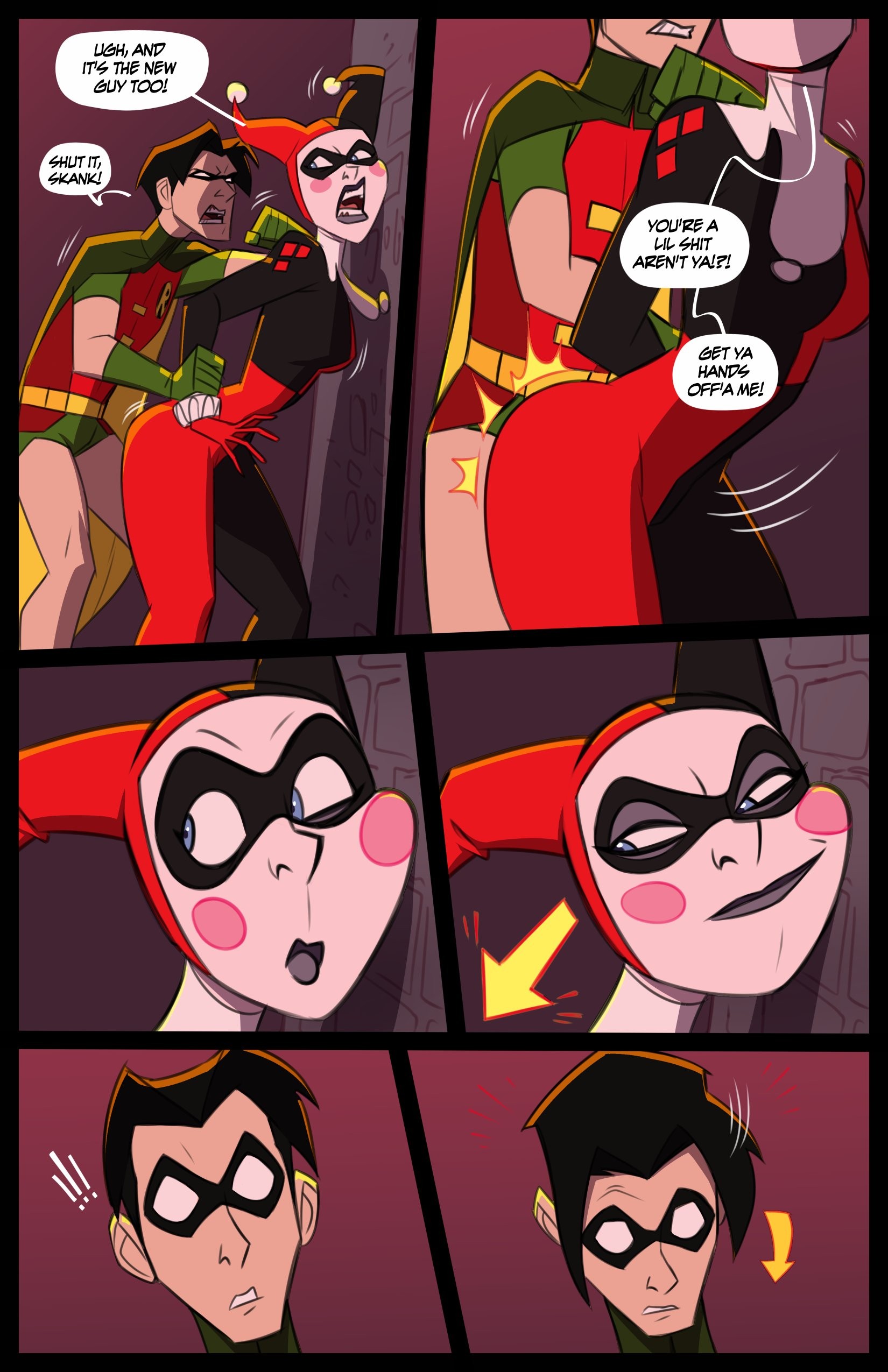 Harley Quinn & Jason Todd porn comic picture 2