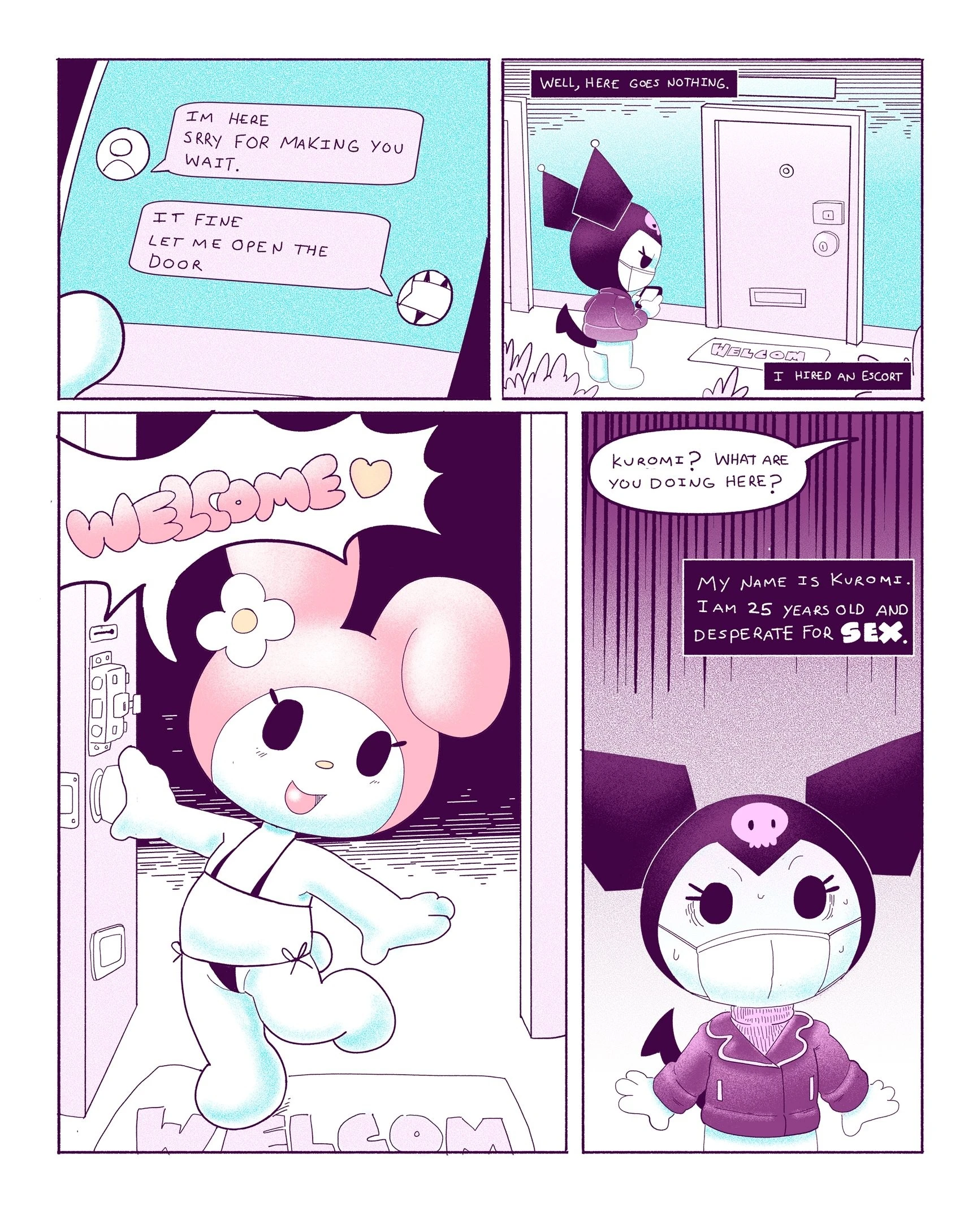 Kuromi on Soapland porn comic picture 3