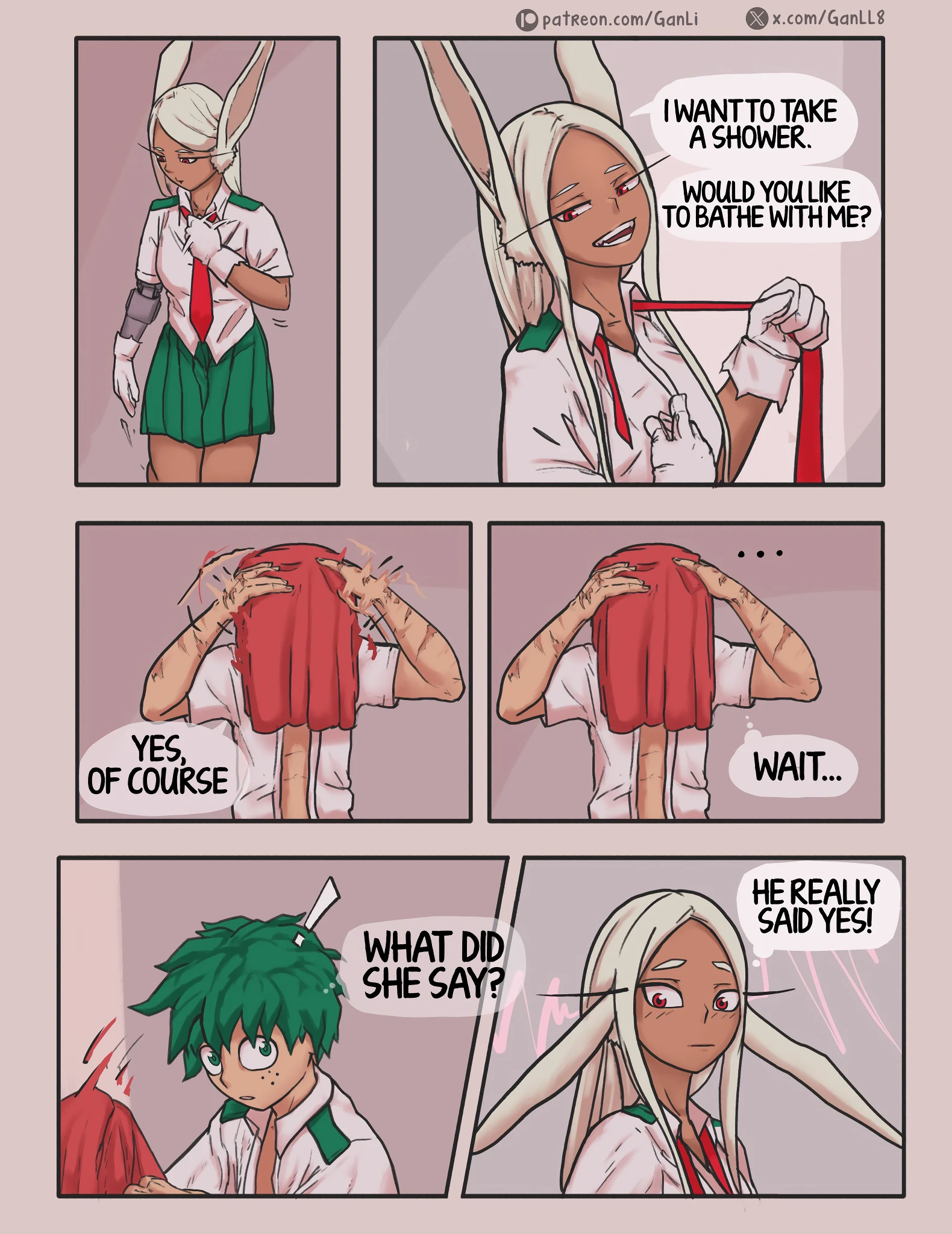 Mirko X Deku porn comic picture 5