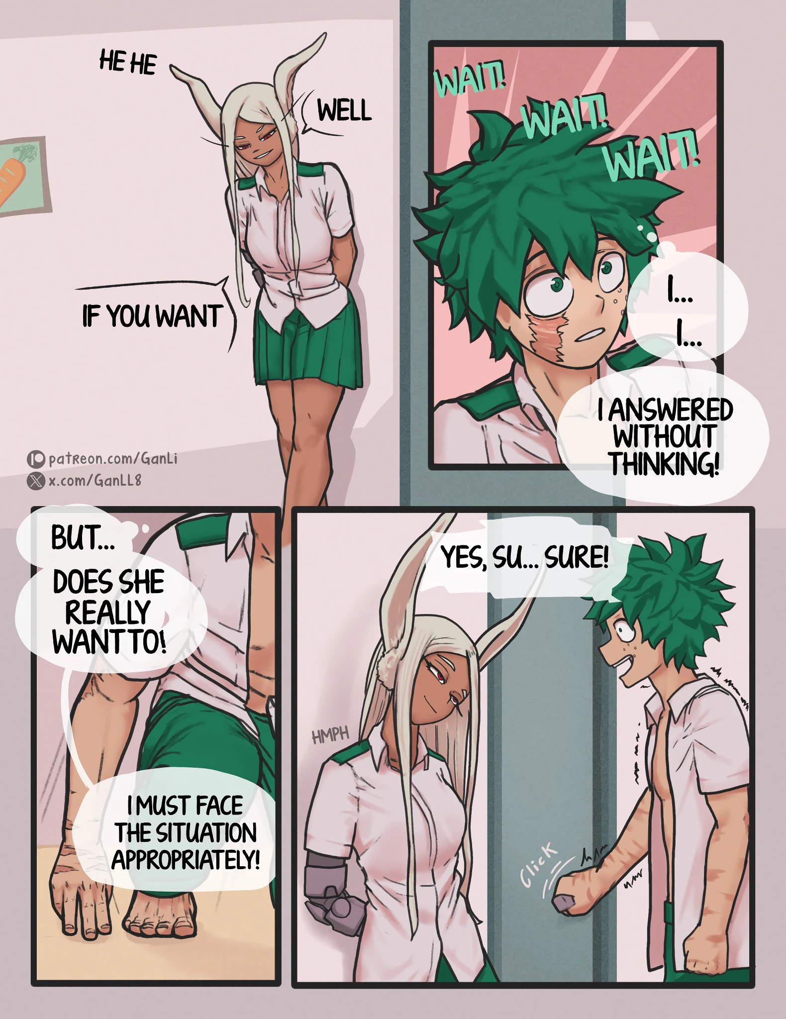 Mirko X Deku porn comic picture 6