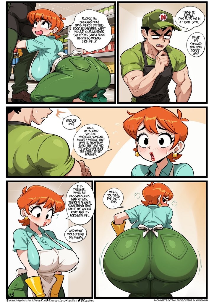 Mom gets extra-large offers porn comic picture 4