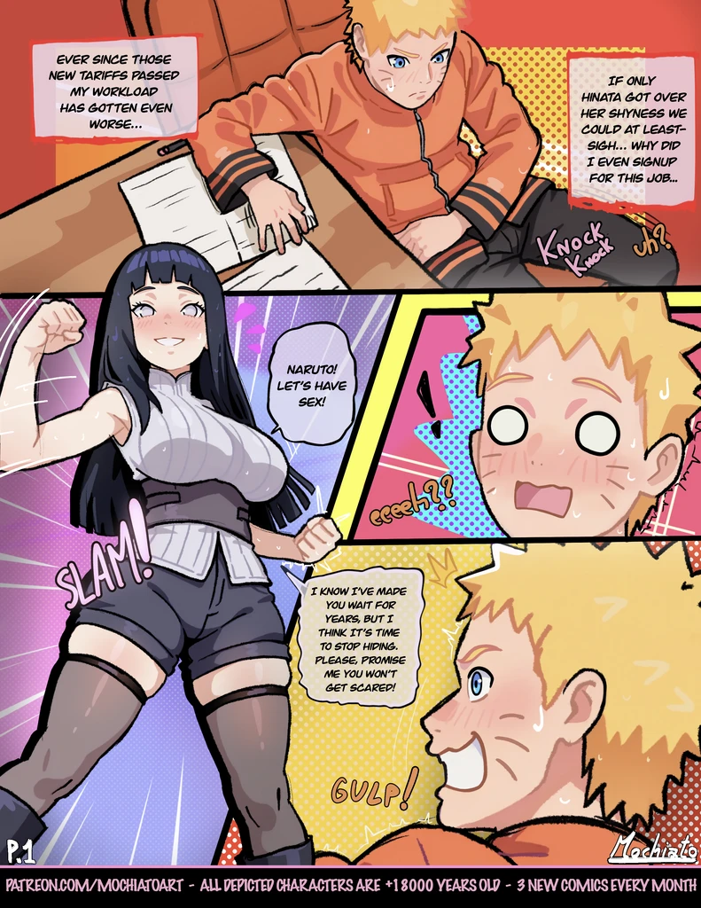 My cute wife Hinata can’t be a top! porn comic picture 2