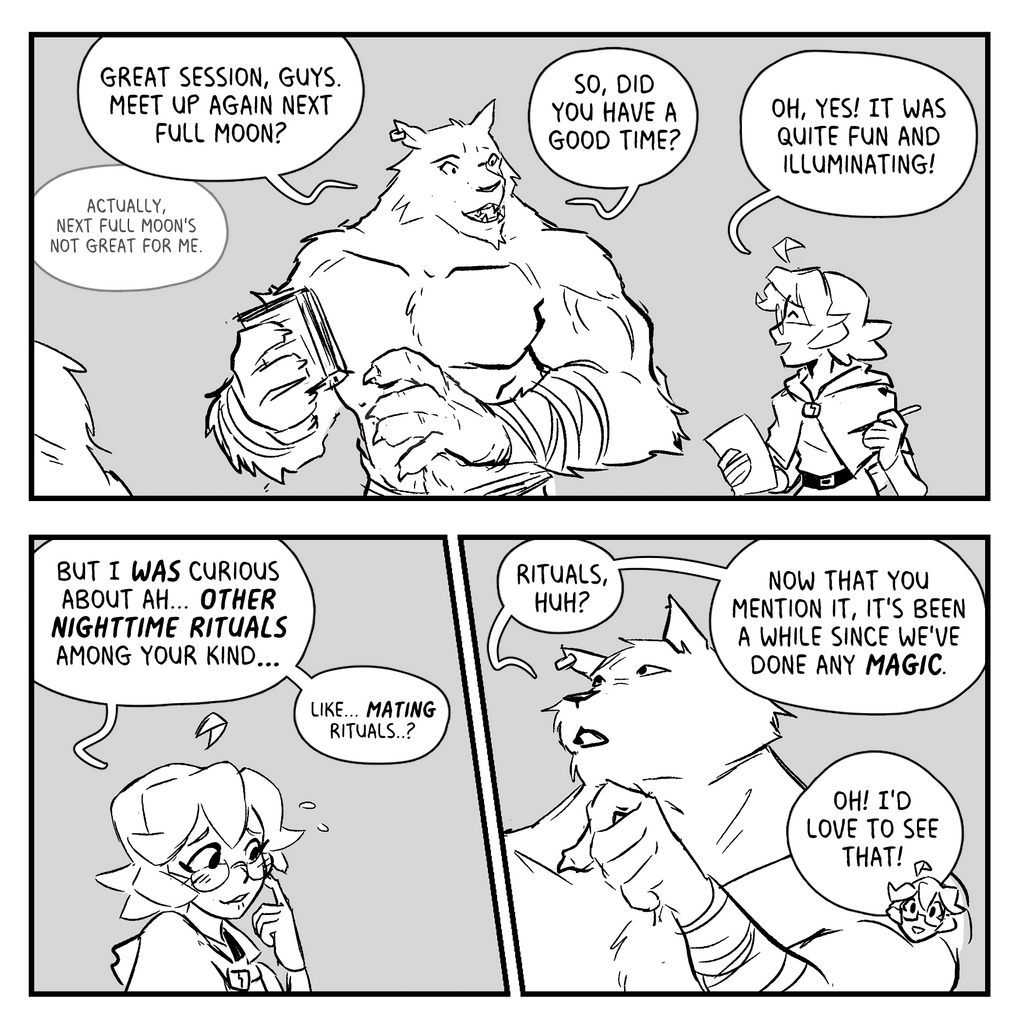 Werewolf Social Behavior porn comic picture 3
