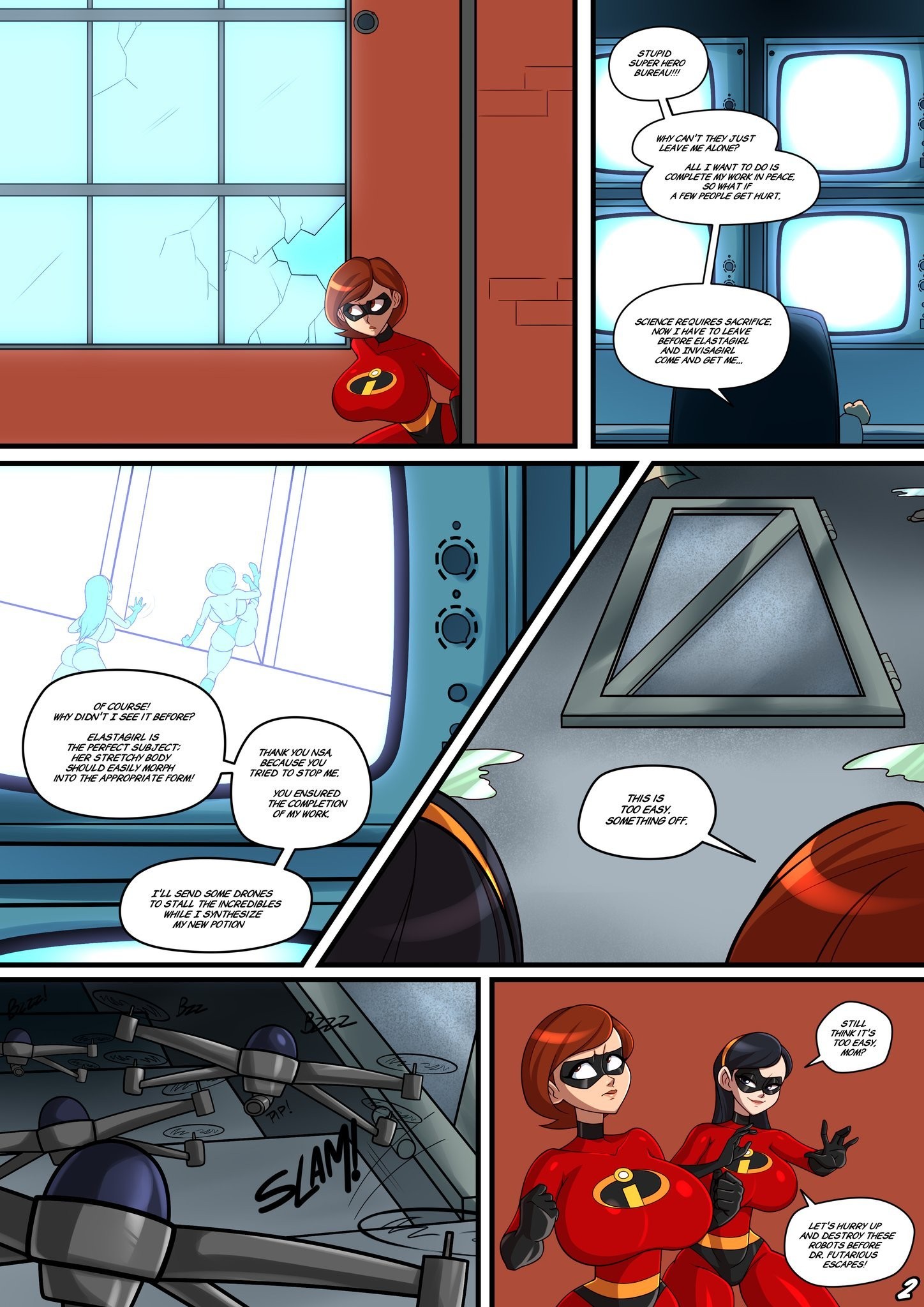 Incestibles: Helen's Stretchy Situation porn comic picture 3
