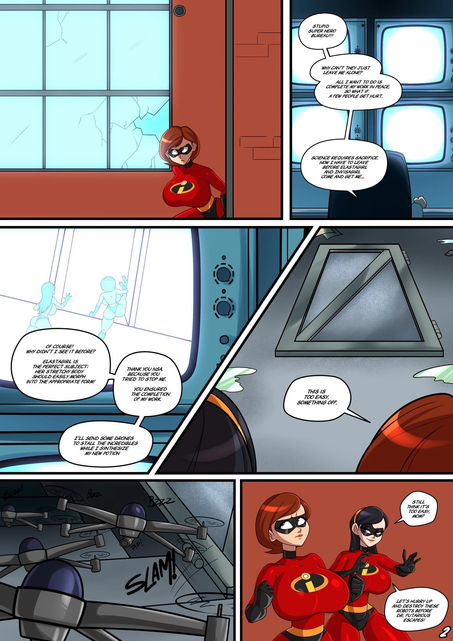 Incestibles: Helen's Stretchy Situation porn comic picture 3