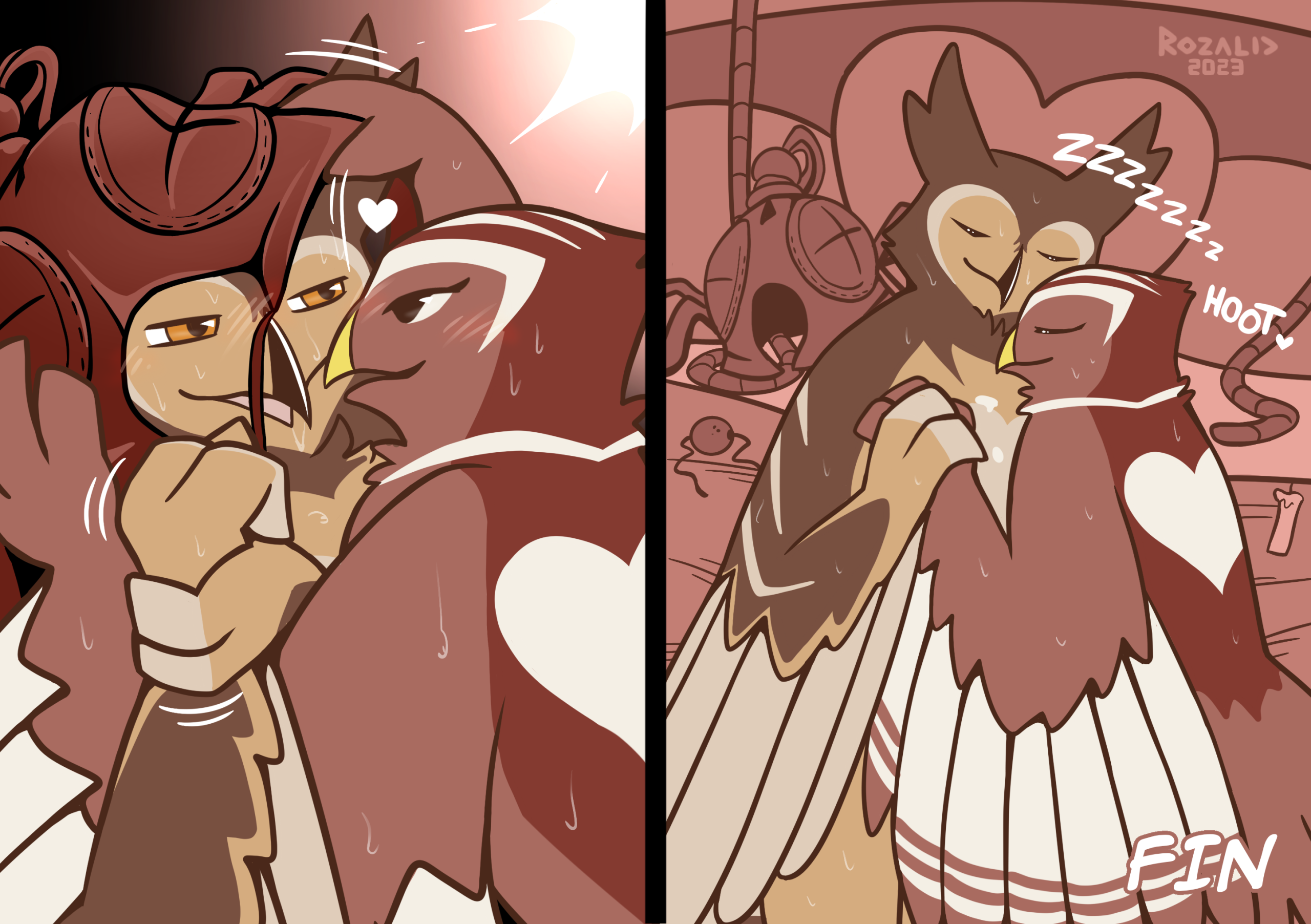 Kinky Owls: Bondage porn comic picture 15