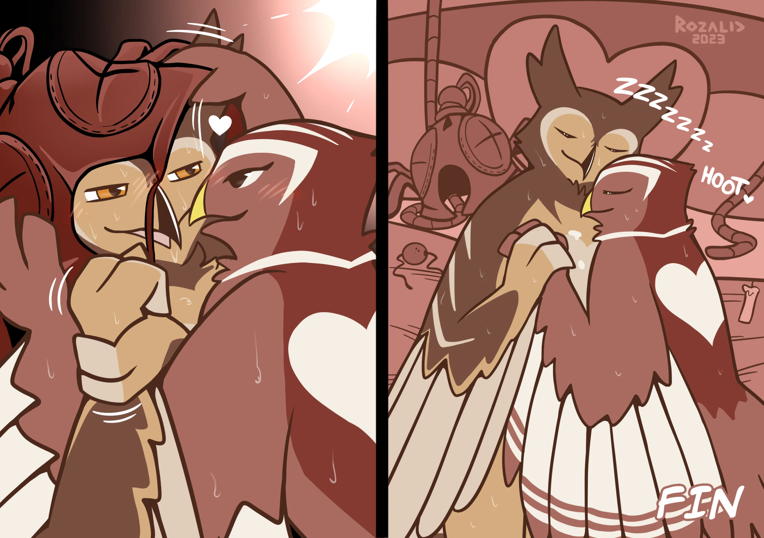 Kinky Owls: Bondage porn comic picture 15