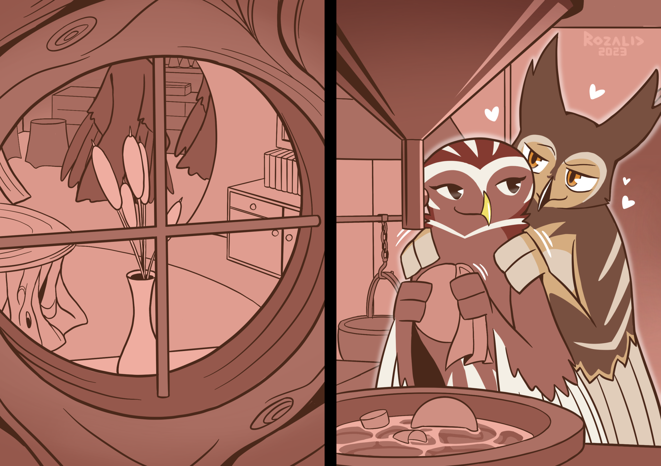 Kinky Owls: Bondage porn comic picture 4