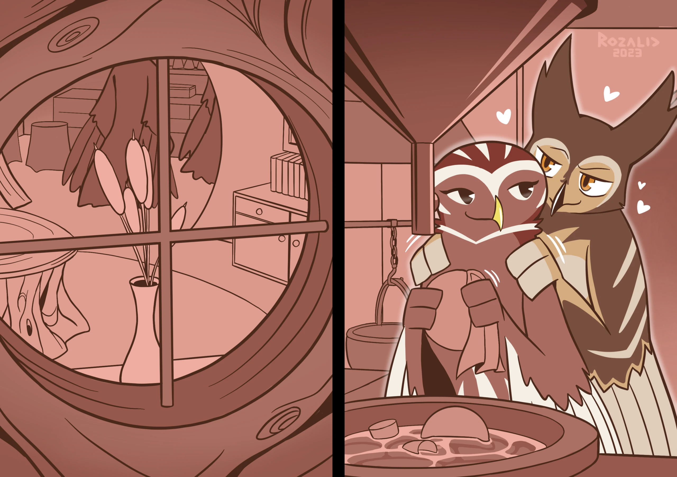 Kinky Owls: Bondage porn comic picture 4