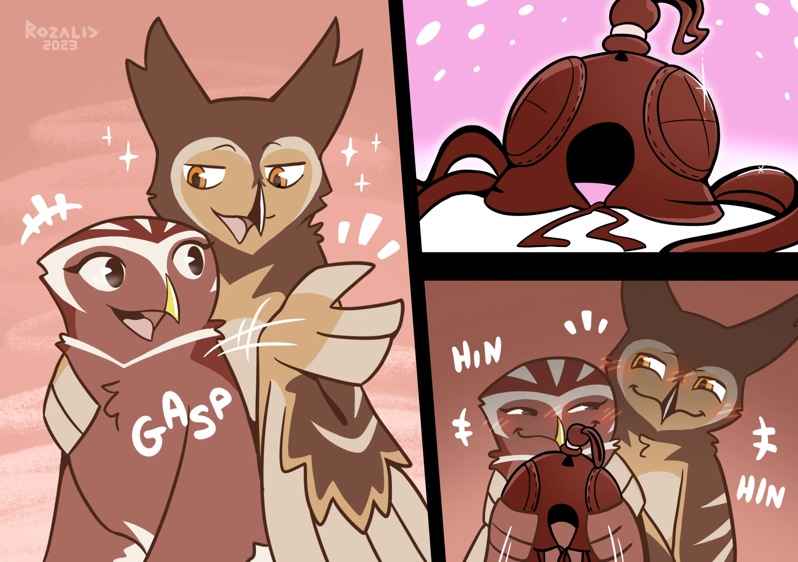 Kinky Owls: Bondage porn comic picture 5