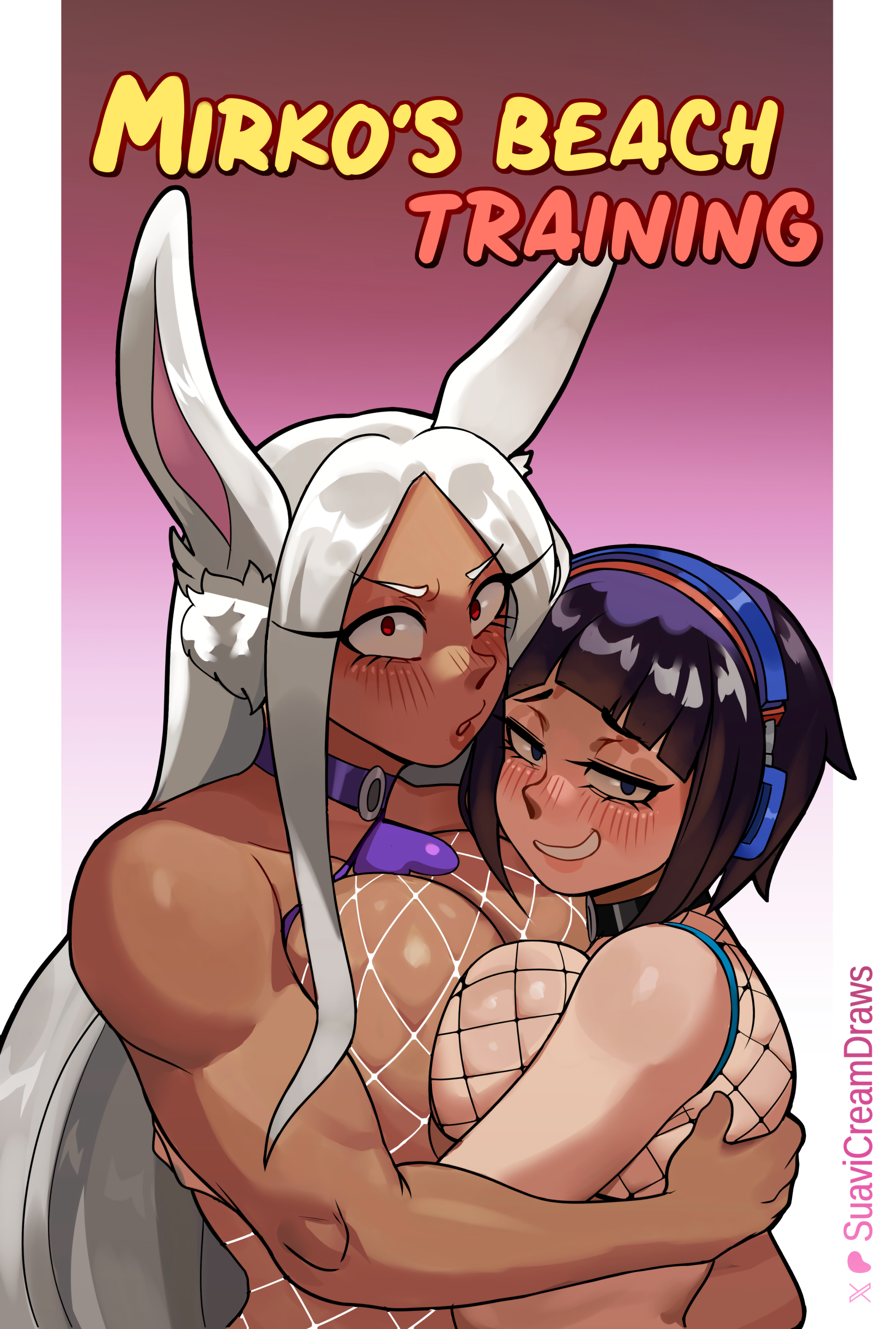 Mirko's Beach Training porn comic picture 1
