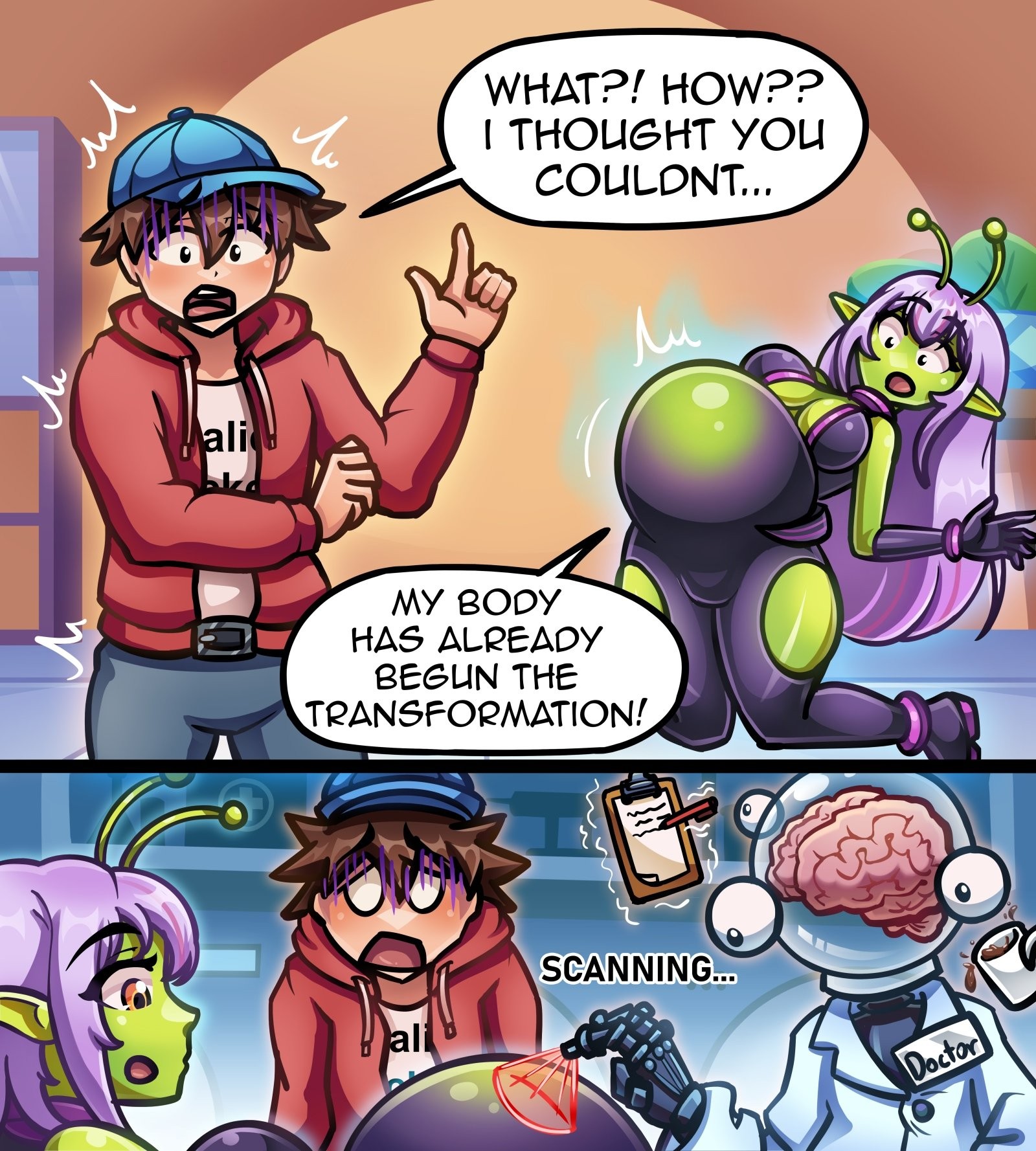 Out of this world porn comic picture 26