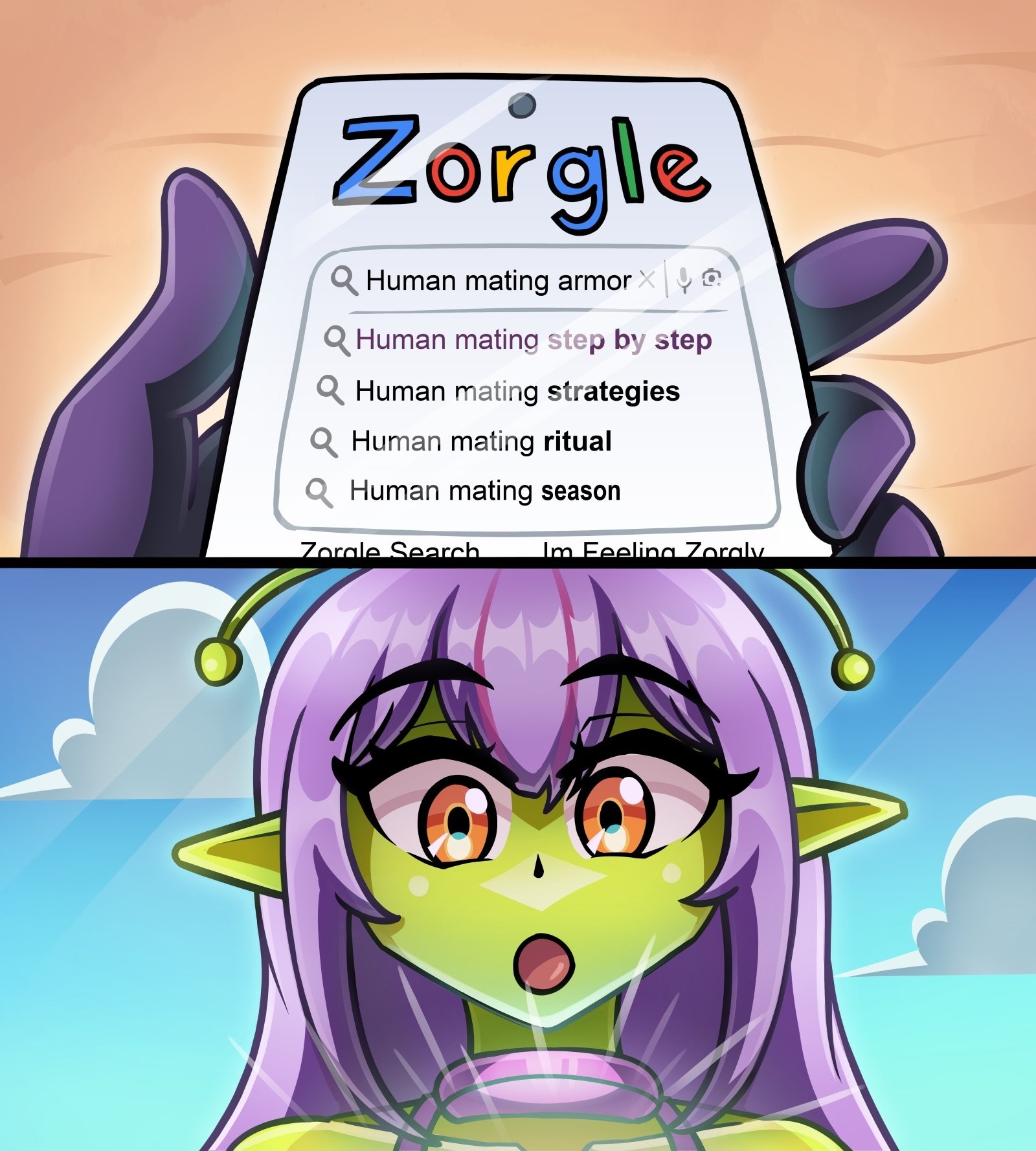 Out of this world porn comic picture 32