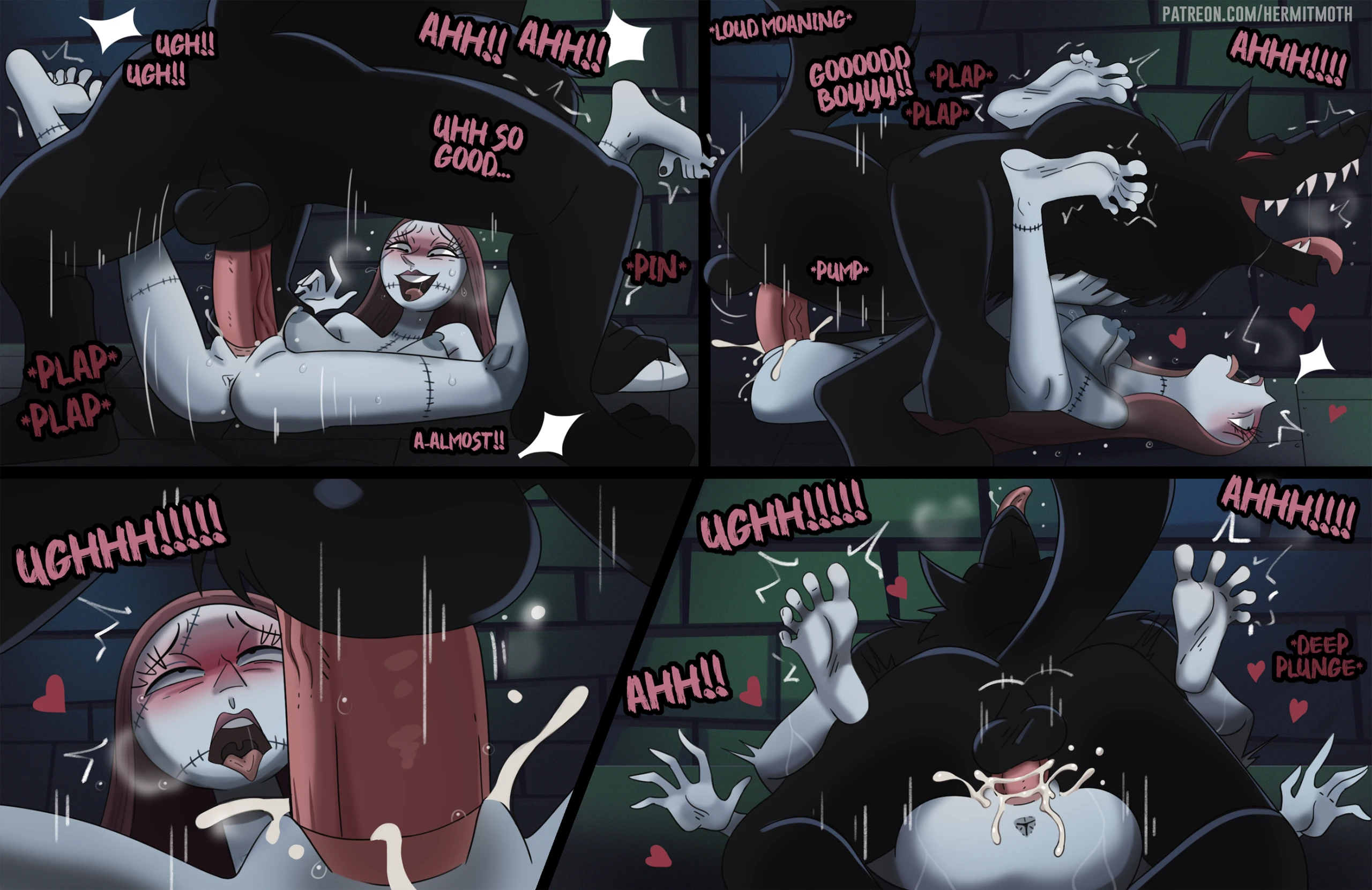 Sally's Gift Before Halloween porn comic picture 3